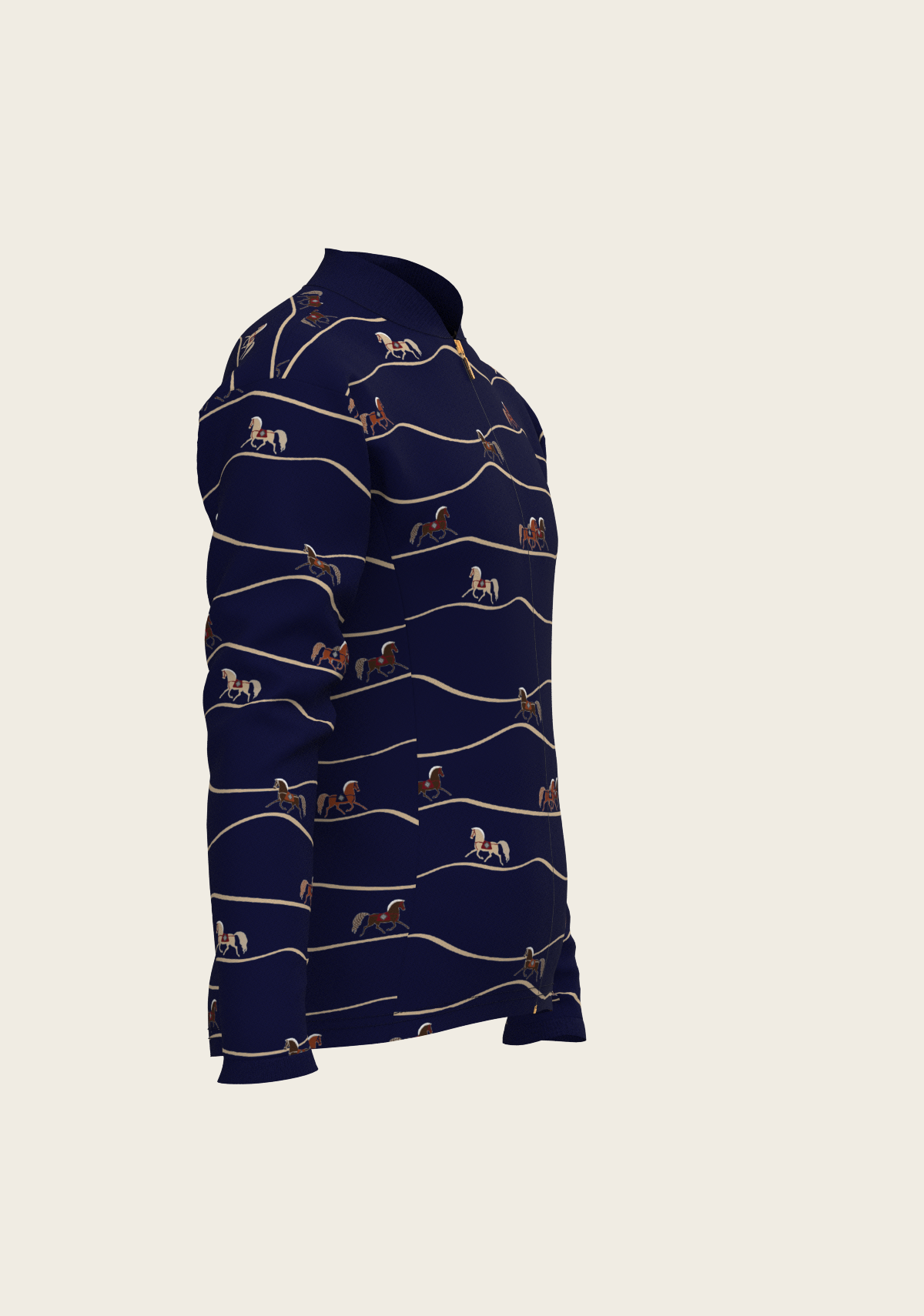 Navy Cheval Children's Long Sleeve Shirt