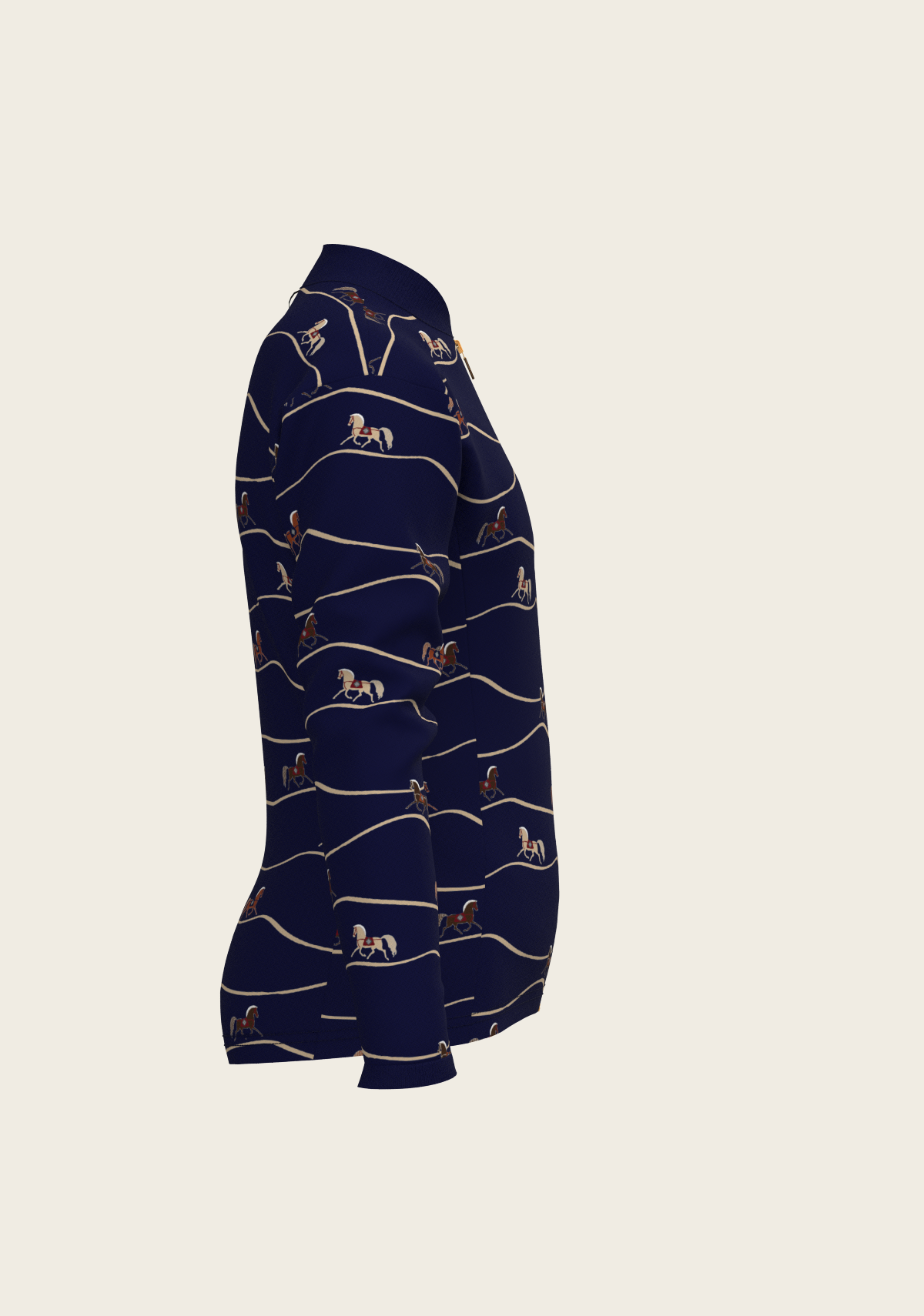Image of Navy Cheval Children's Long Sleeve Shirt