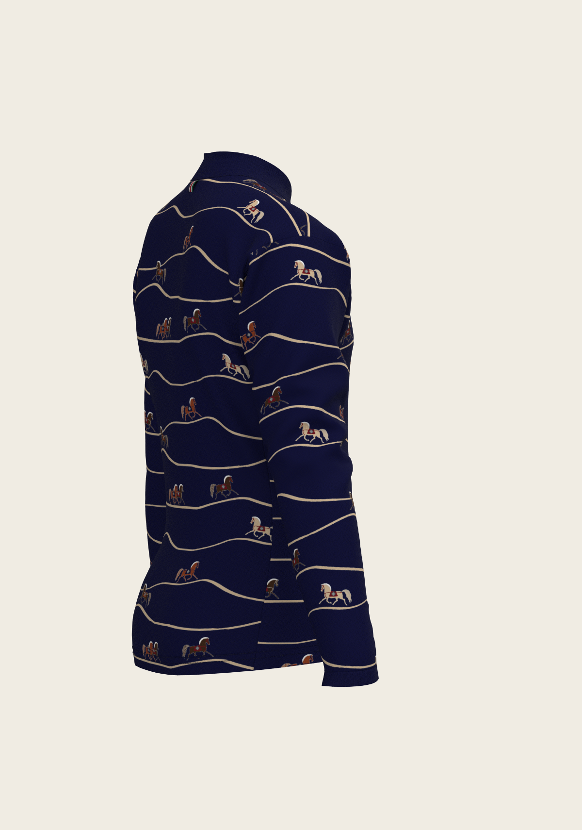 Image of Navy Cheval Children's Long Sleeve Shirt