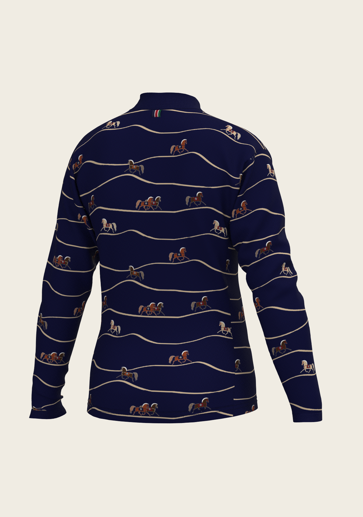 Image of Navy Cheval Children's Long Sleeve Shirt