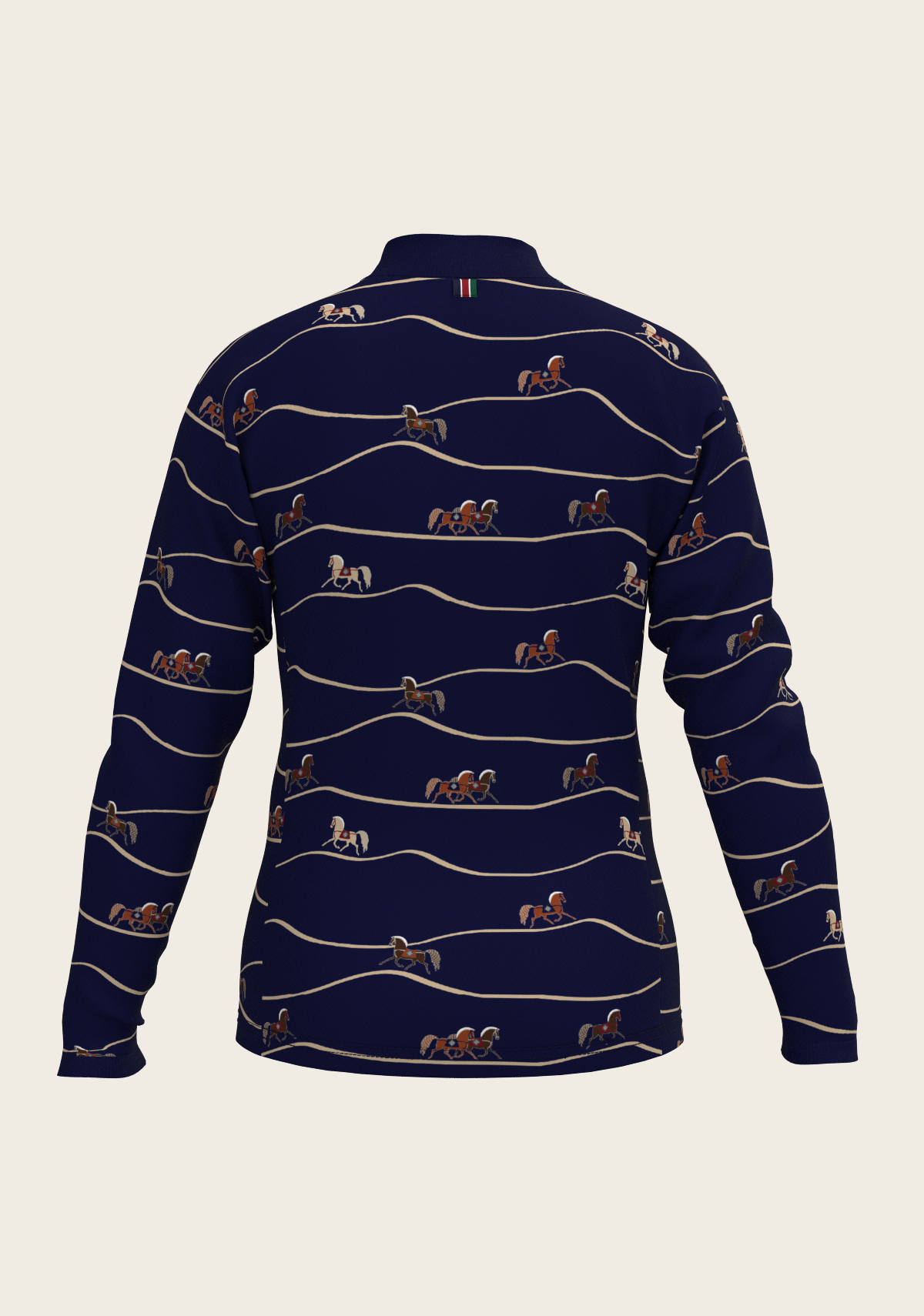Image of Navy Cheval Children's Long Sleeve Shirt