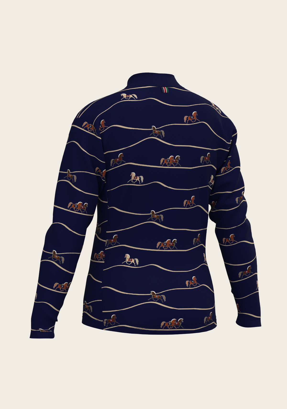 Image of Navy Cheval Children's Long Sleeve Shirt