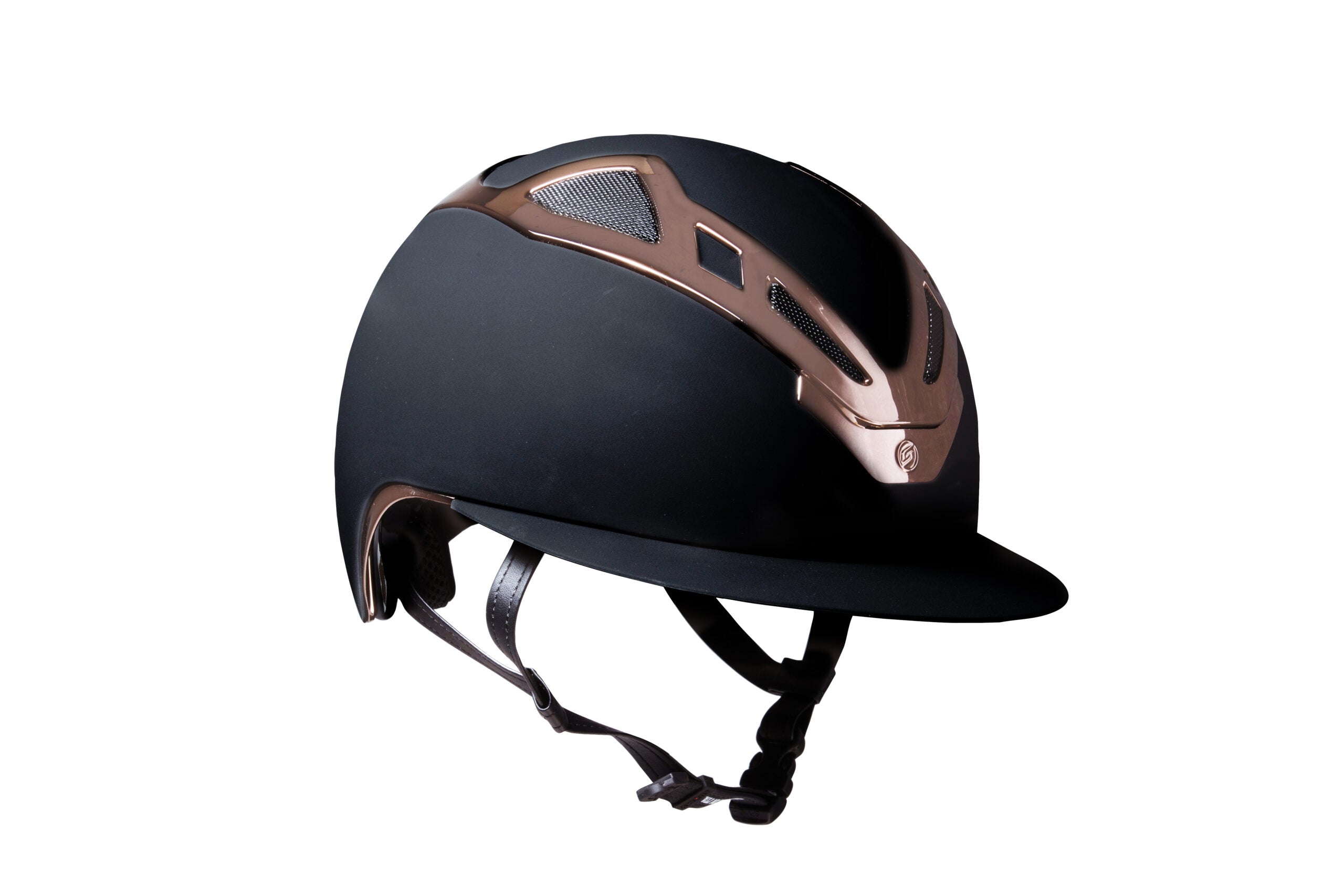 Image of Suomy Apex Riding Helmet – Chrome Black Rose Gold Matte