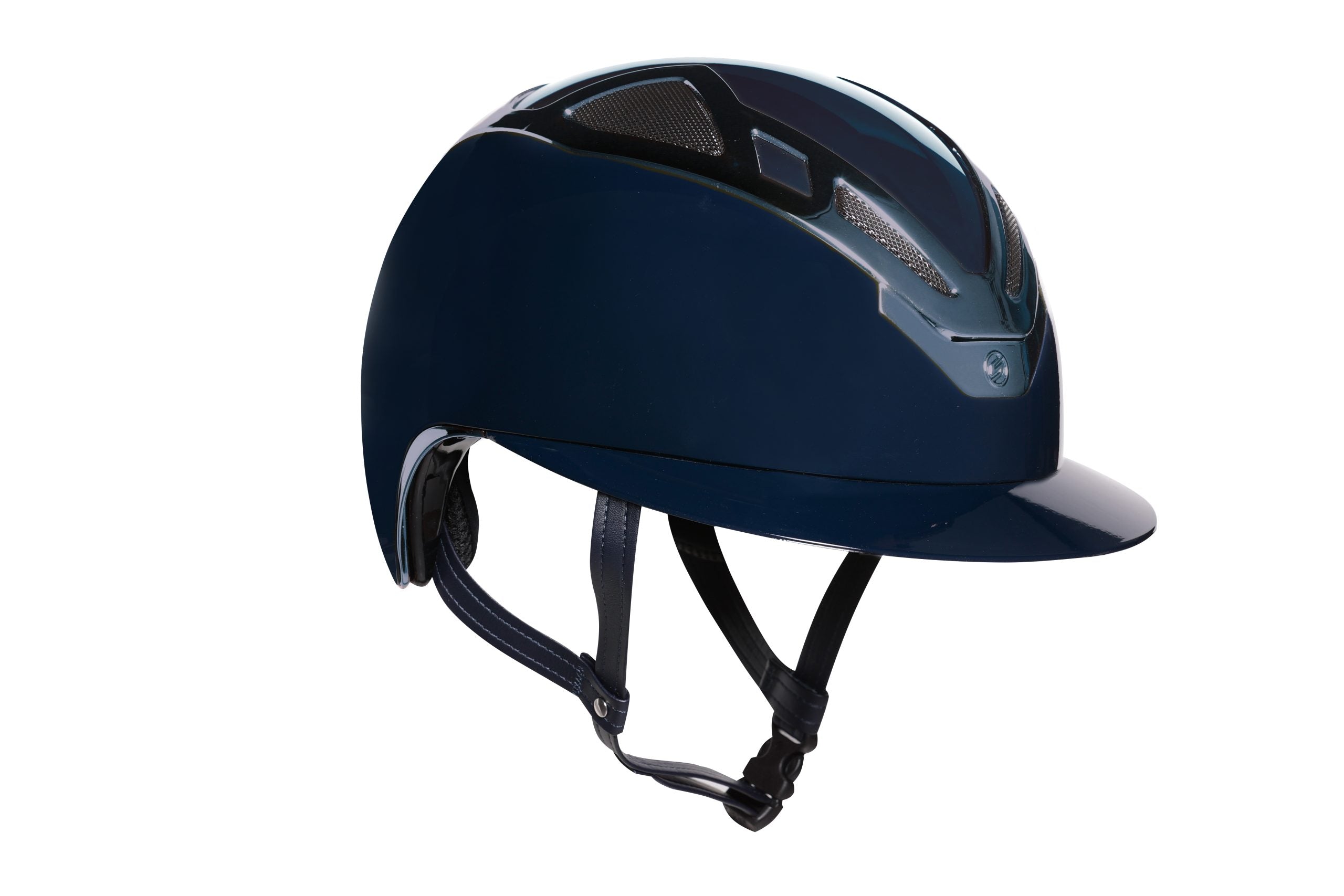 Image of Suomy Apex Riding Helmet – Chrome Blue Navy Glossy