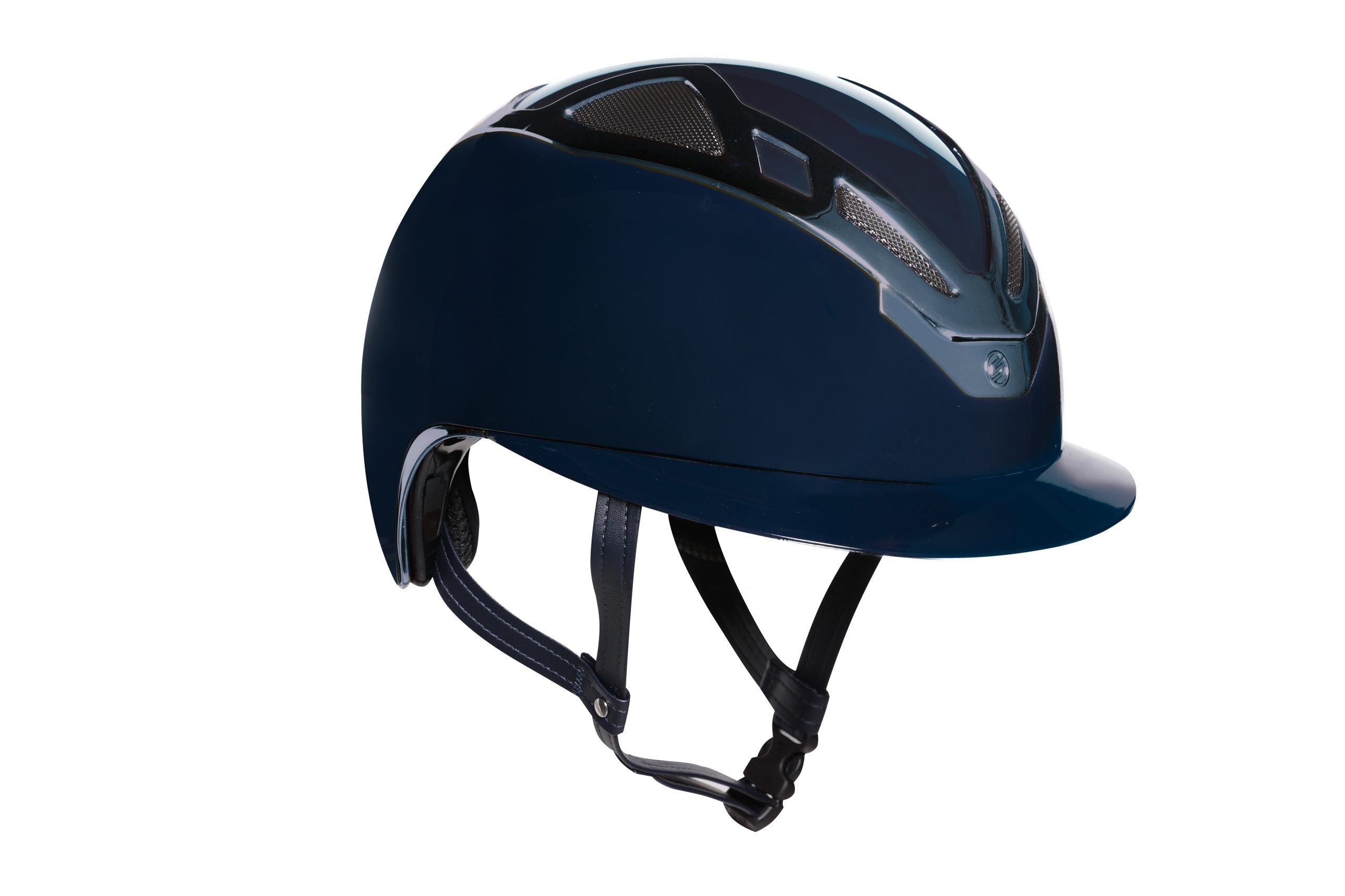Image of Suomy Apex Riding Helmet – Chrome Blue Navy Glossy