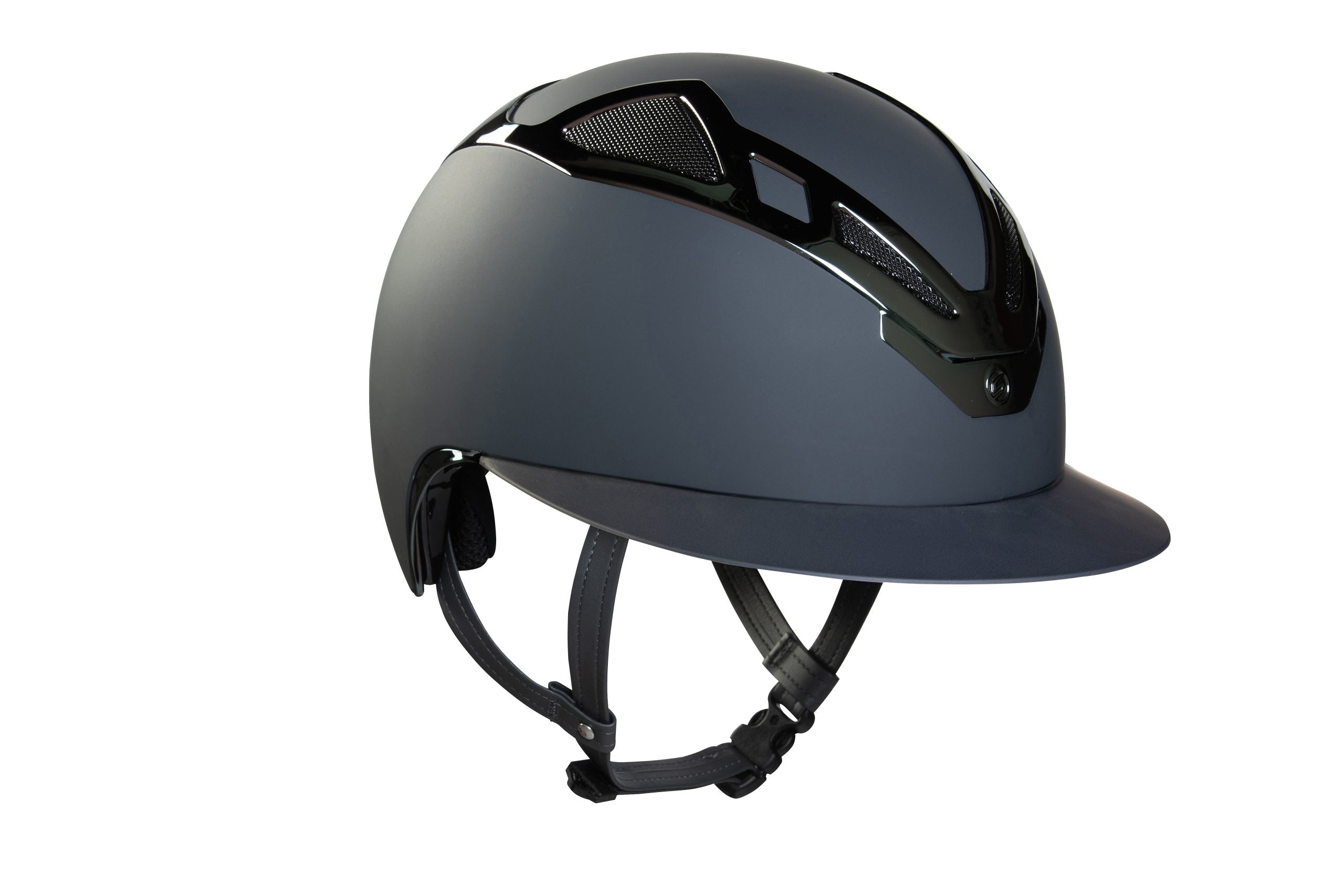 Image of Suomy Apex Riding Helmet – Chrome Blue Navy Matte