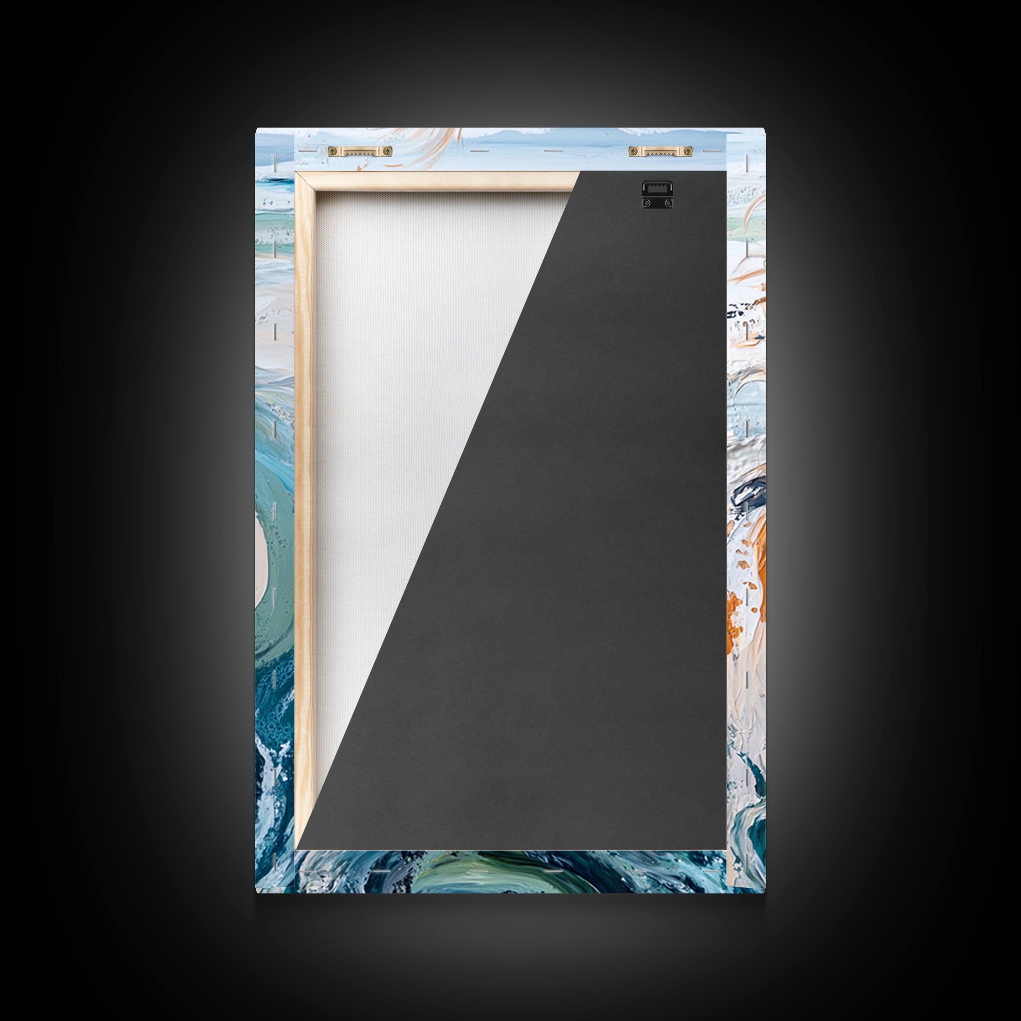 Image of Wild Horse Painting, Coastal Horse Art, Nautical Wall Art, Rustic Wall Art, Boho Art, Canvas Print, Farmhouse Art, Gift Idea