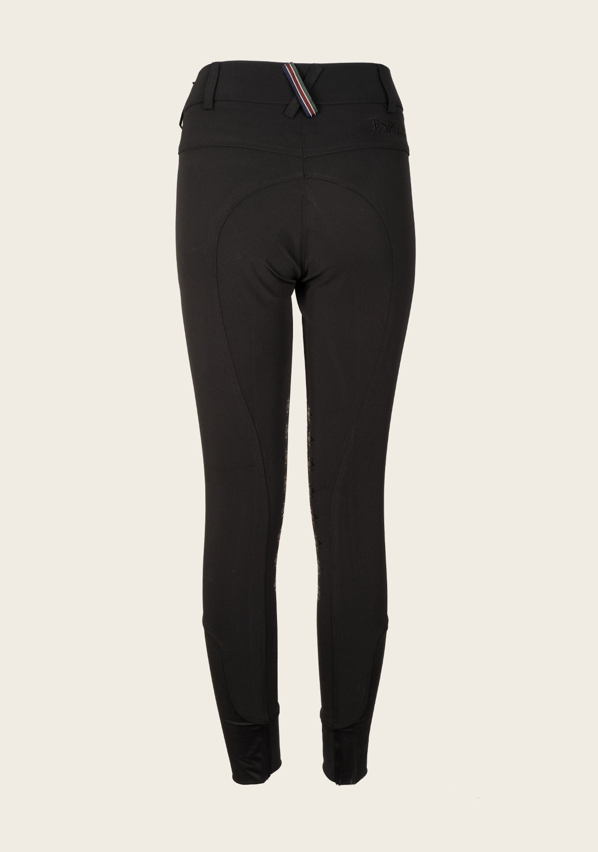 Image of Coquet High Waist Coolmax Black Knee Patch Breeches