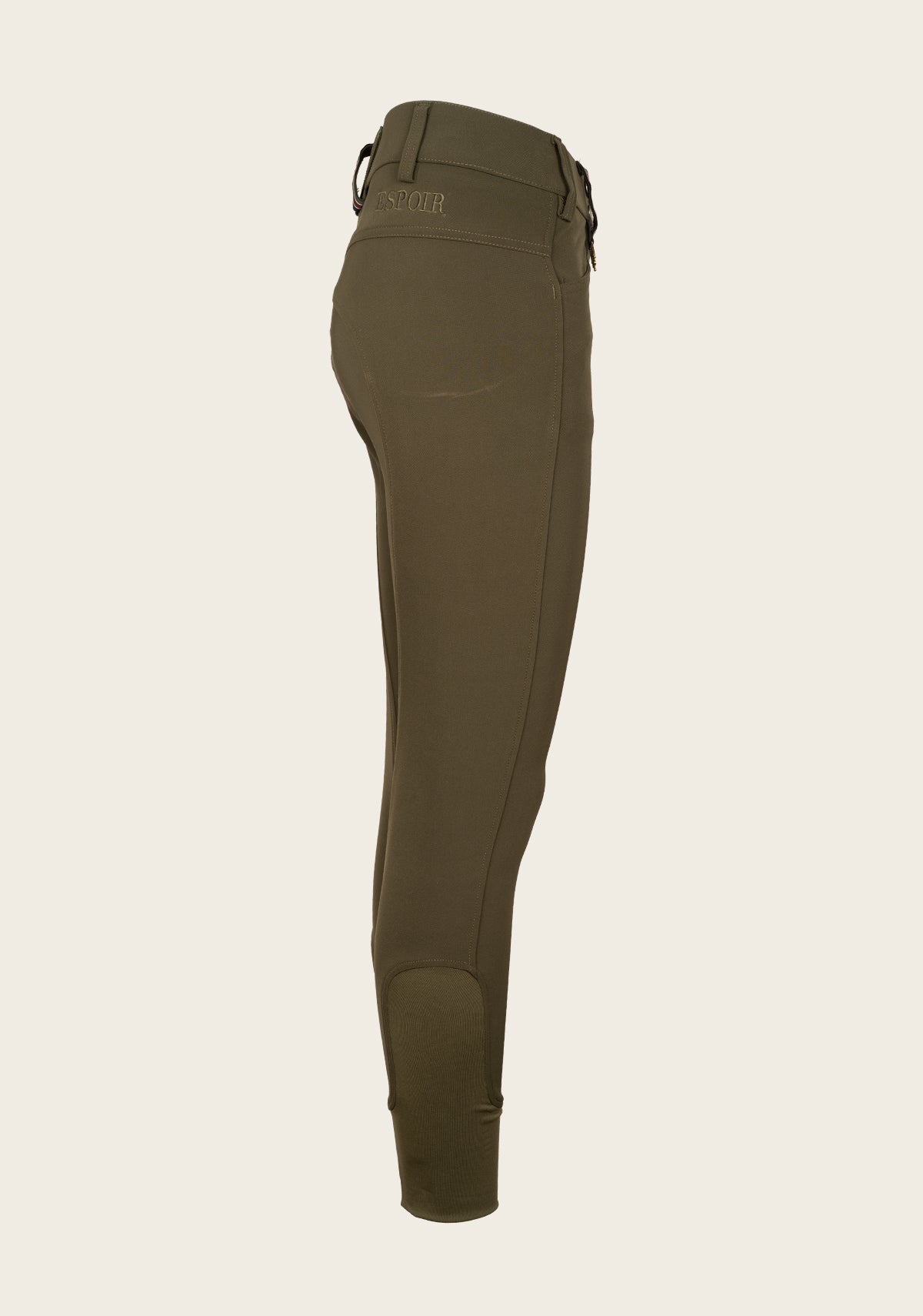 Image of Coquet High Waist Coolmax Olive Knee Patch Breeches