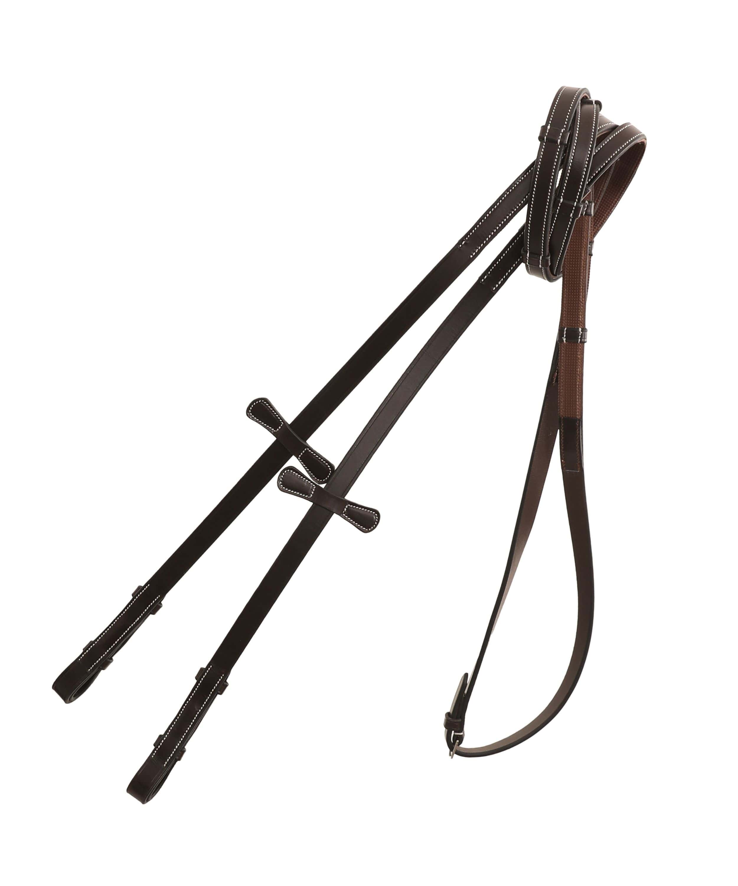 Image of ExionPro Rubber Lined Leather Reins