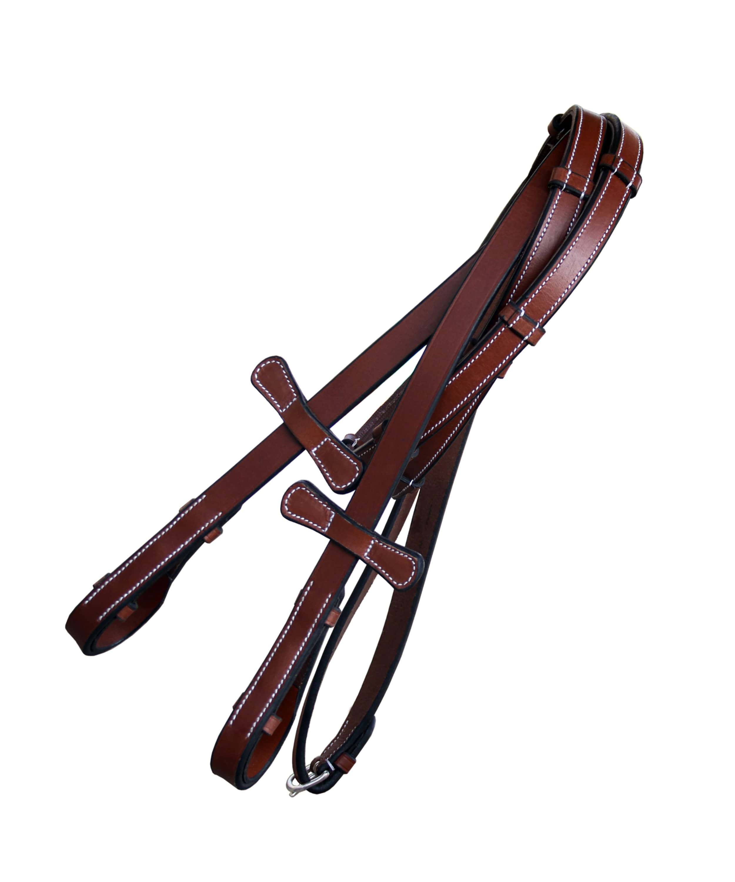 Image of ExionPro Rubber Lined Leather Reins