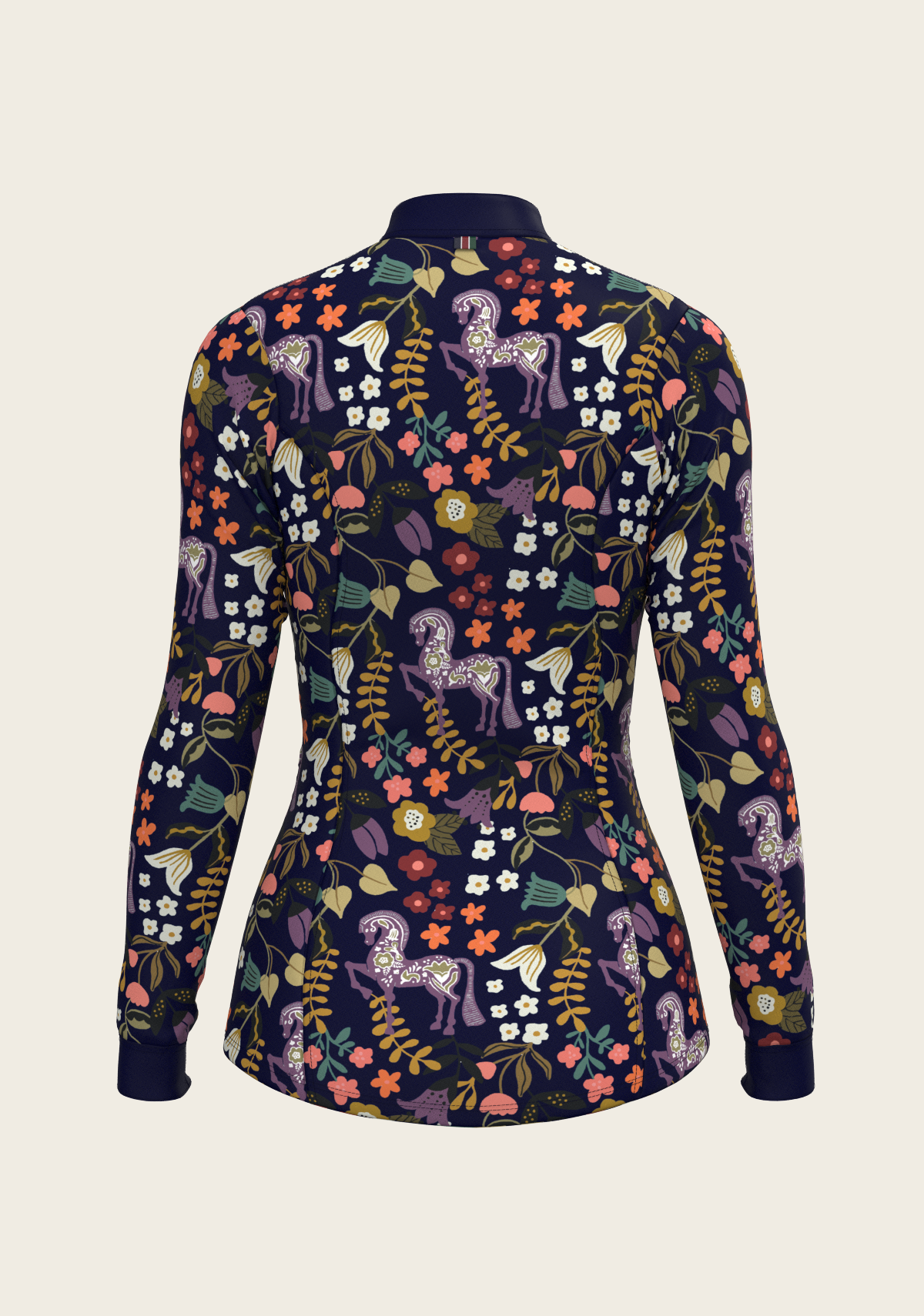 Image of Flower Power Quarter Zip Sun Shirt