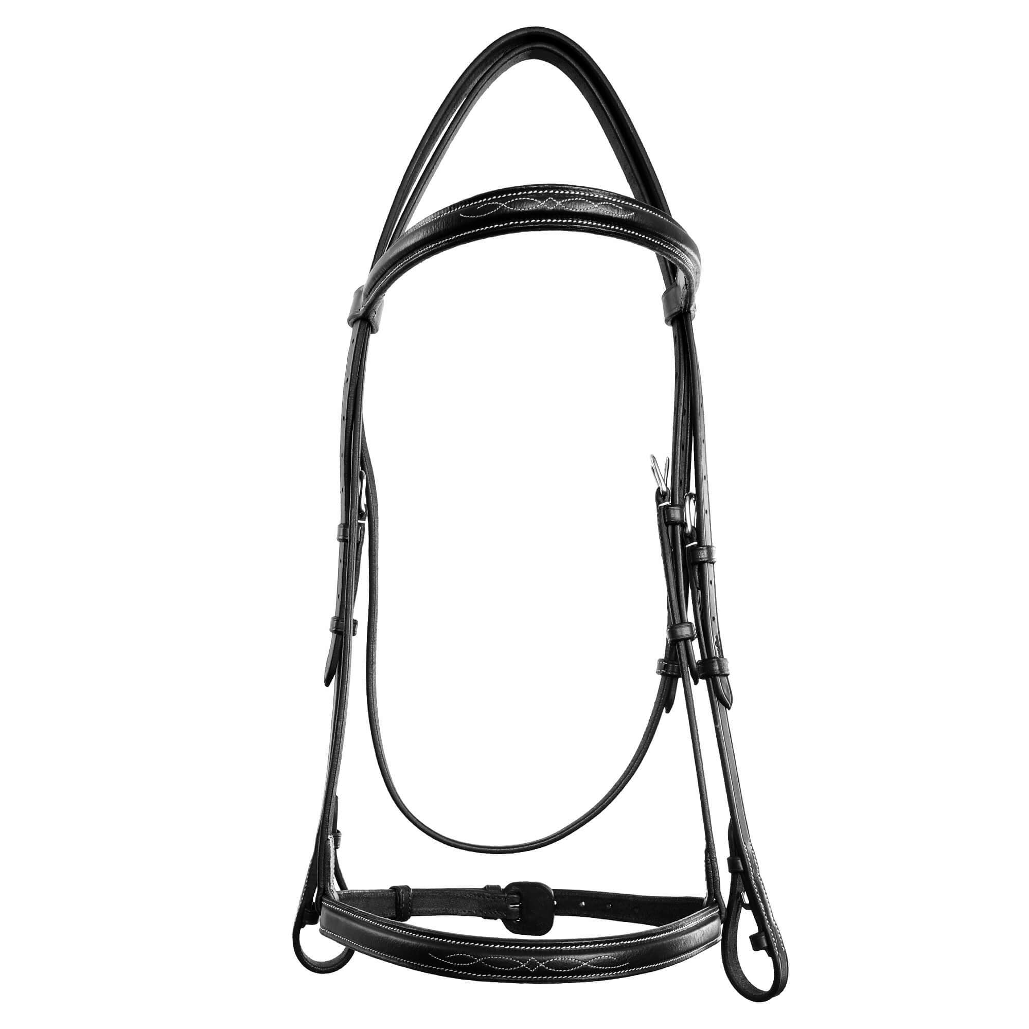 Image of ExionPro Traditional Hunter Bridle With Laced Reins
