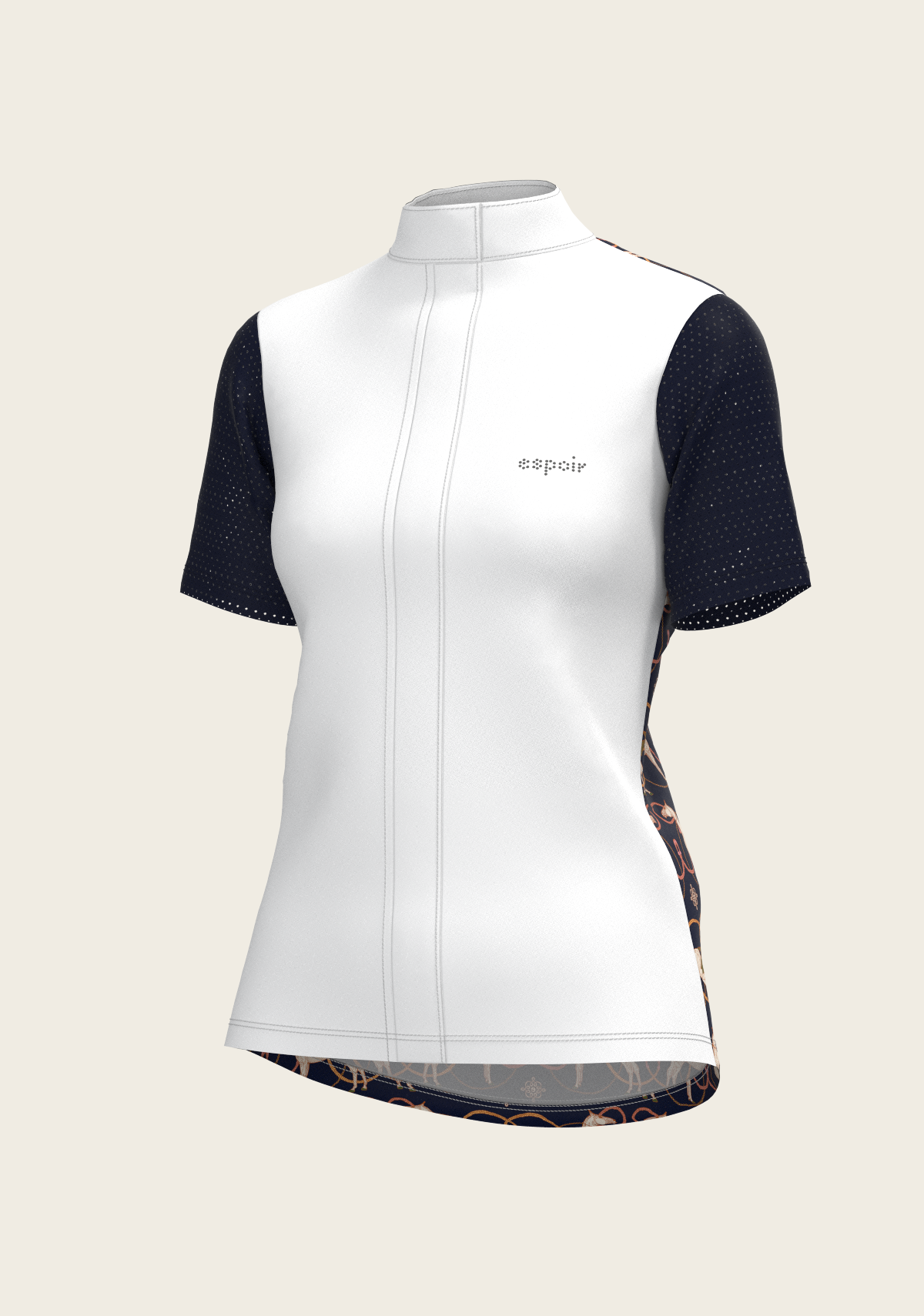 Image of Roped Horses on Navy Short Sleeve Show Shirt