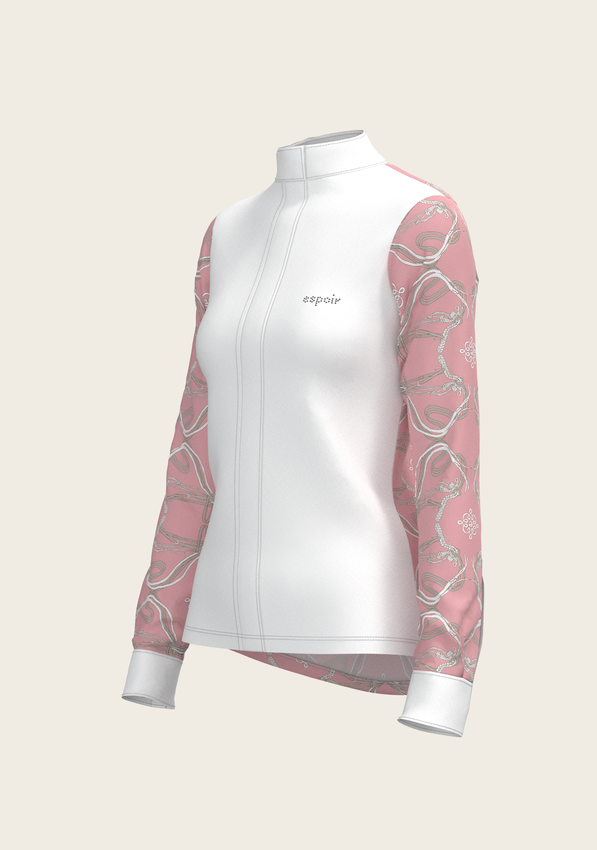 Image of Roped Bridles on Rose Long Sleeve Show Shirt