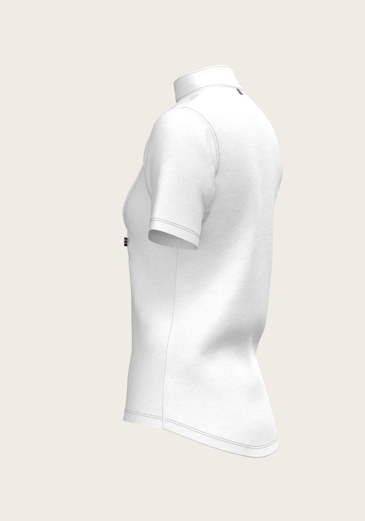 Image of Short Pleated Short Sleeve Show Shirt