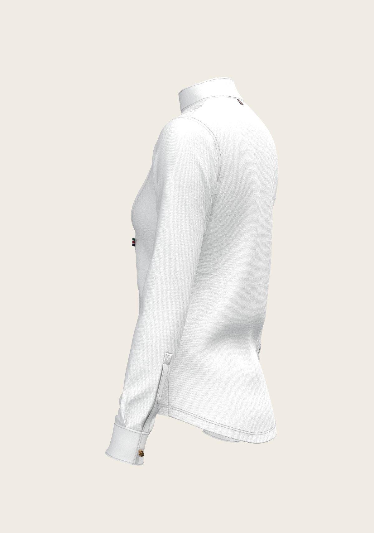 Image of Short Pleated Long Sleeve Show Shirt