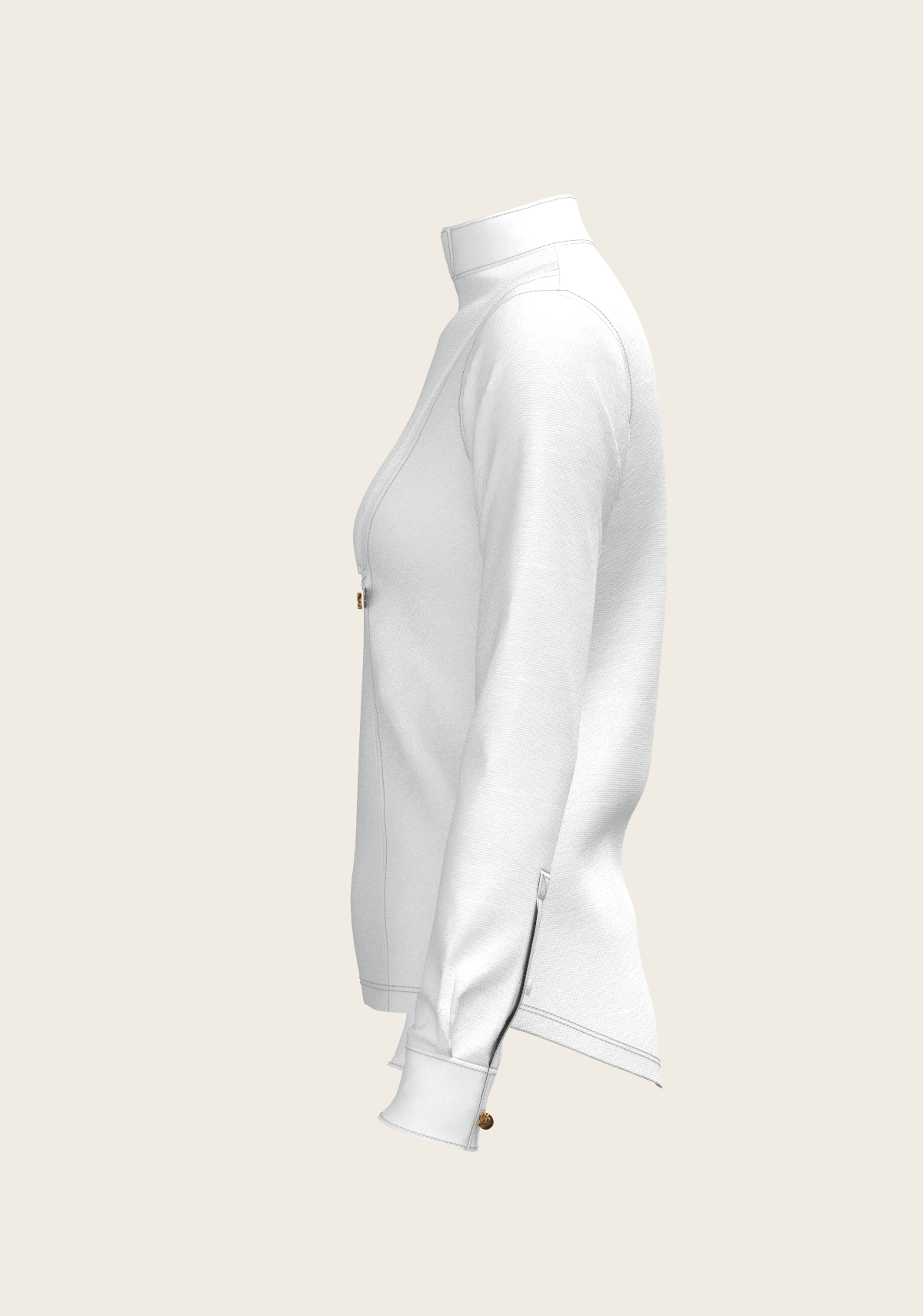 Image of Short Pleated Long Sleeve Show Shirt