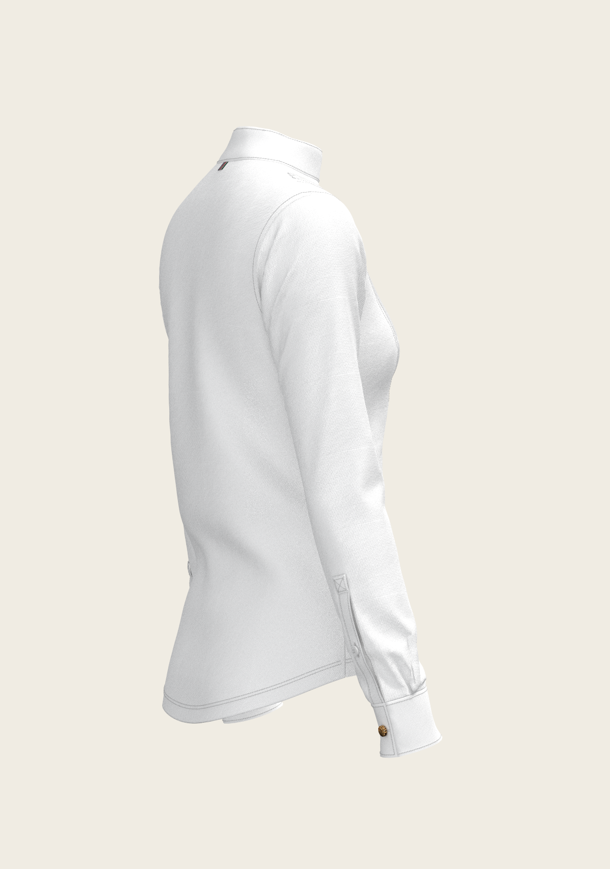 Image of Short Pleated Long Sleeve Show Shirt