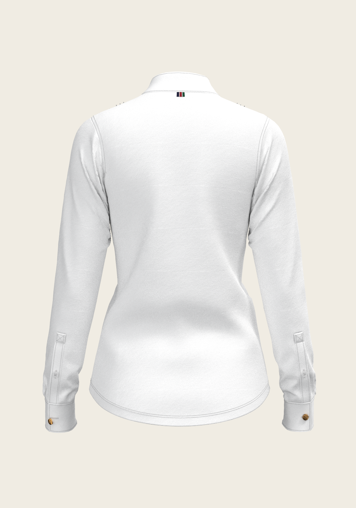 Image of Short Pleated Long Sleeve Show Shirt
