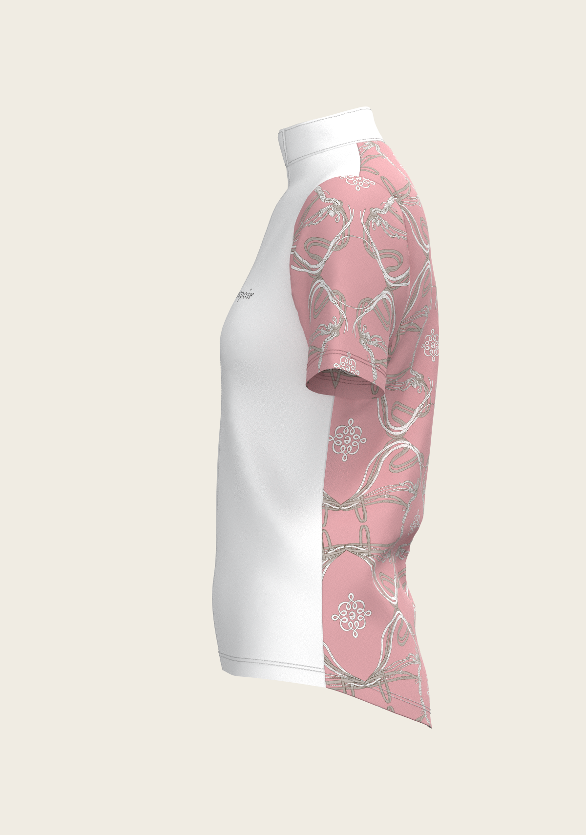 Image of Roped Bridles on Rose Short Sleeve Show Shirt