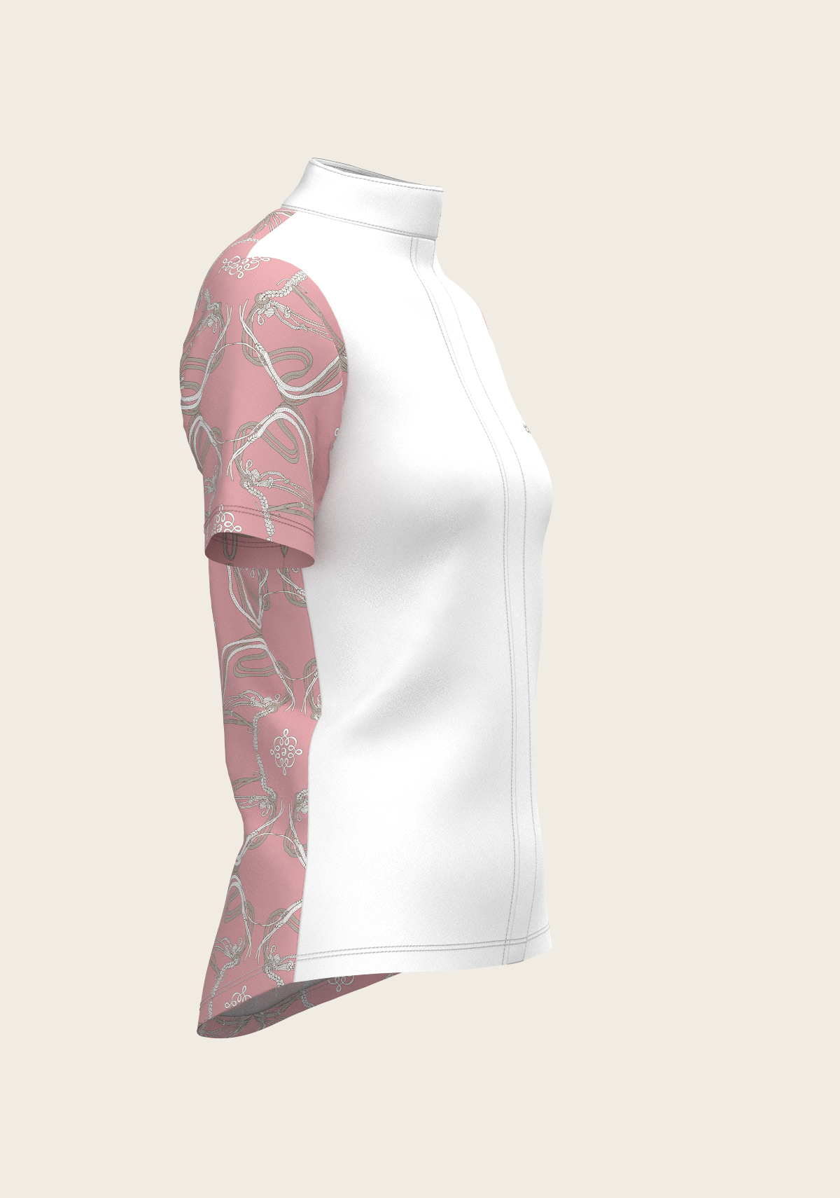 Roped Bridles on Rose Short Sleeve Show Shirt