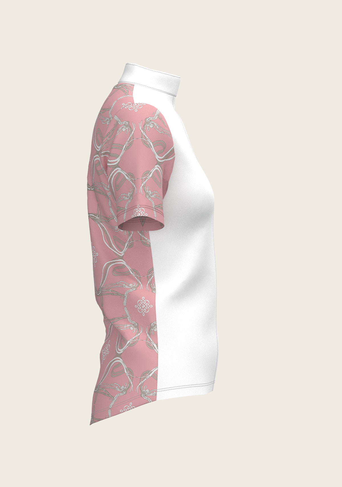 Image of Roped Bridles on Rose Short Sleeve Show Shirt