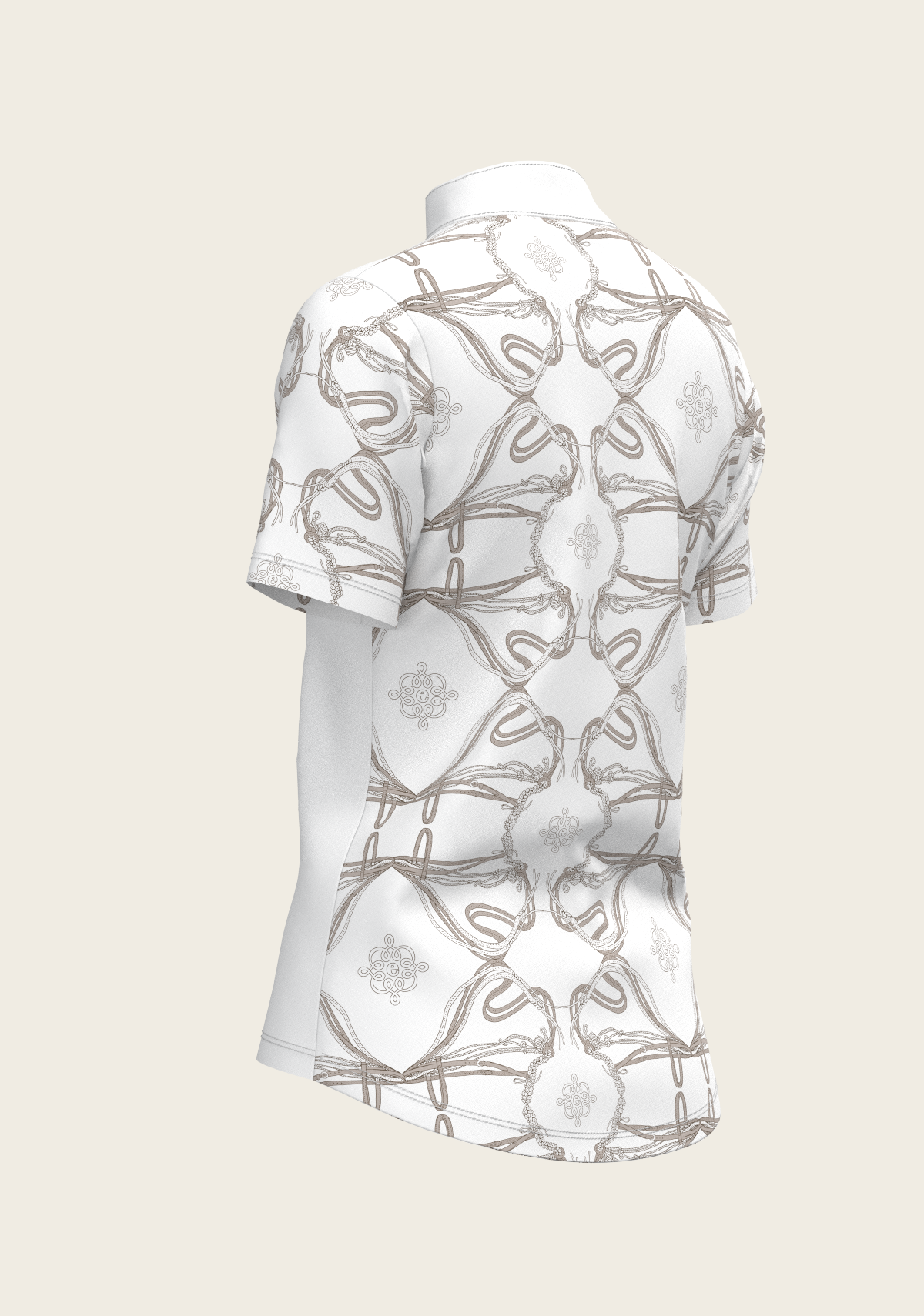 Image of Roped Bridles on White Short Sleeve Show Shirt