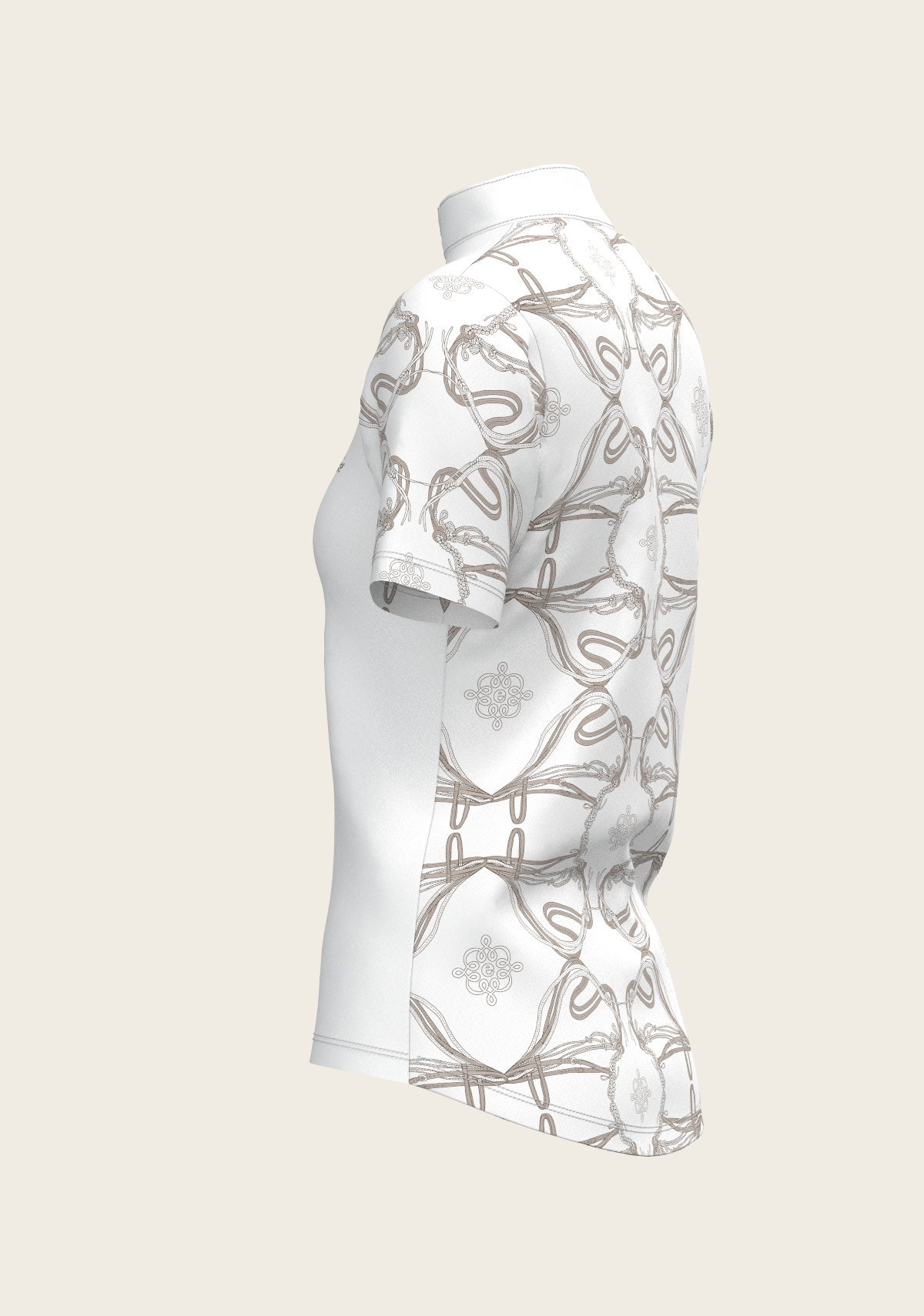 Image of Roped Bridles on White Short Sleeve Show Shirt