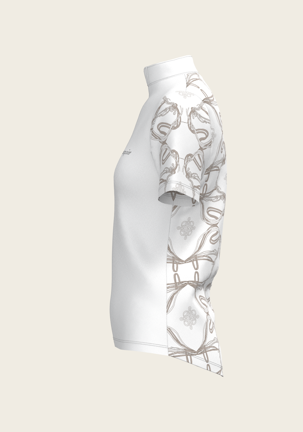 Image of Roped Bridles on White Short Sleeve Show Shirt