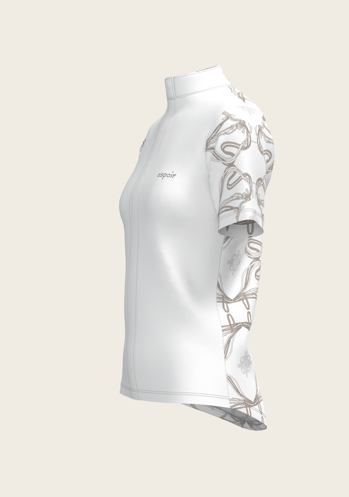 Image of Roped Bridles on White Short Sleeve Show Shirt