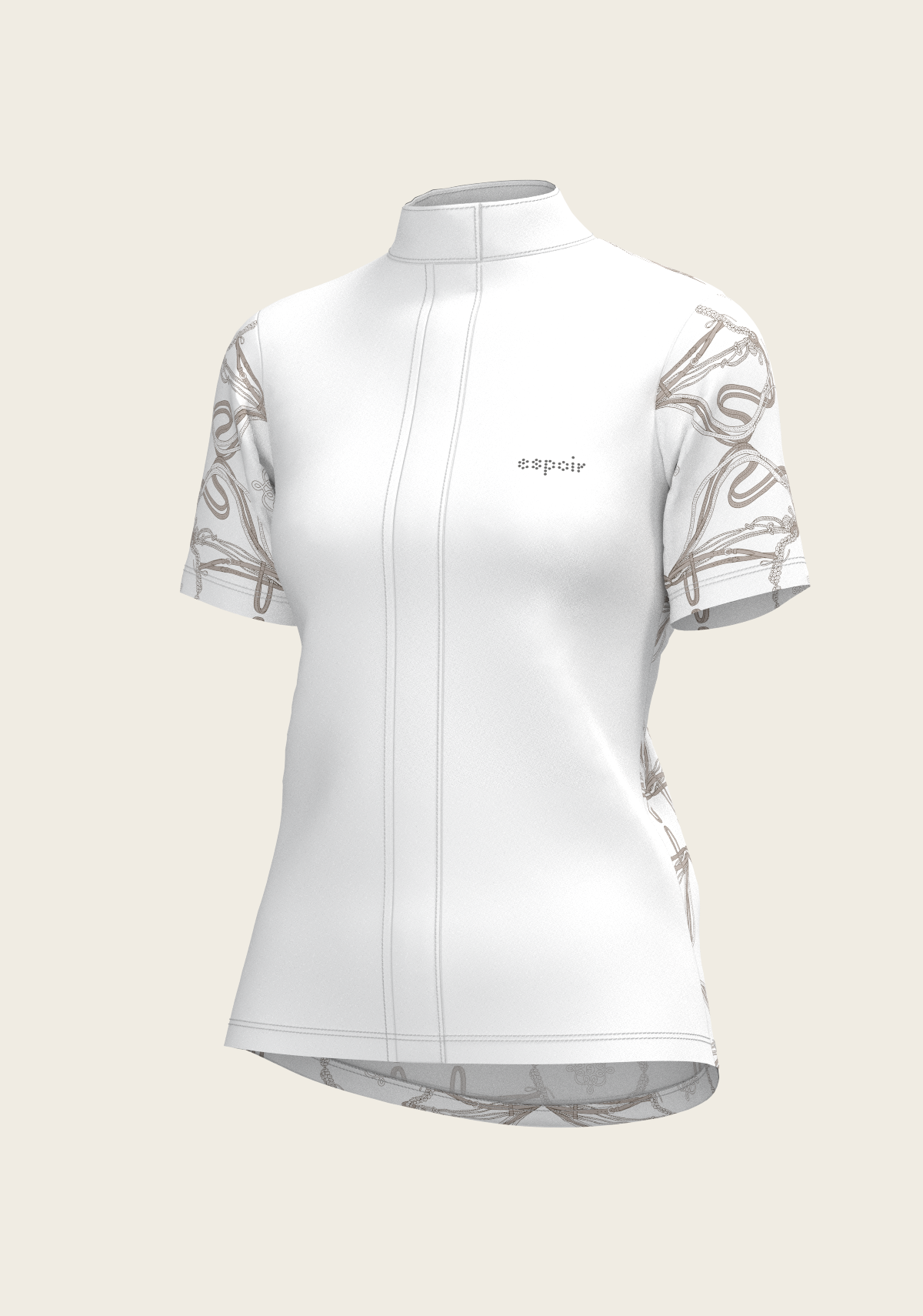 Image of Roped Bridles on White Short Sleeve Show Shirt