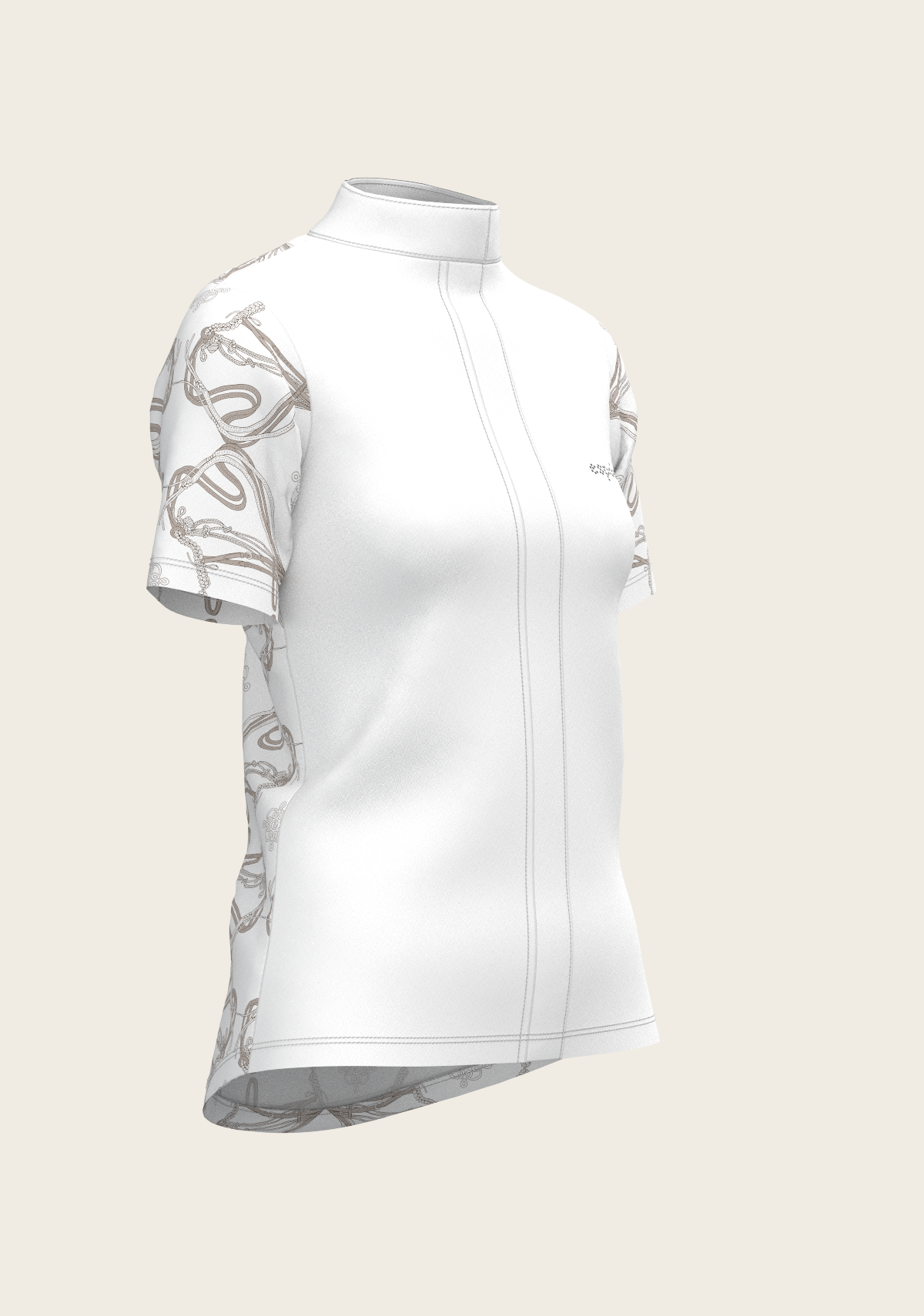 Image of Roped Bridles on White Short Sleeve Show Shirt