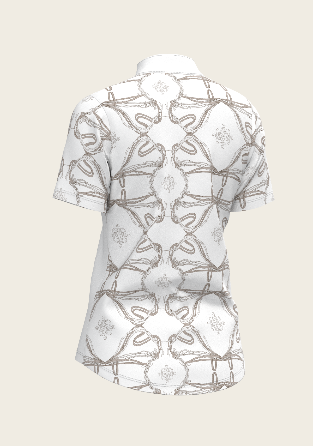 Image of Roped Bridles on White Short Sleeve Show Shirt