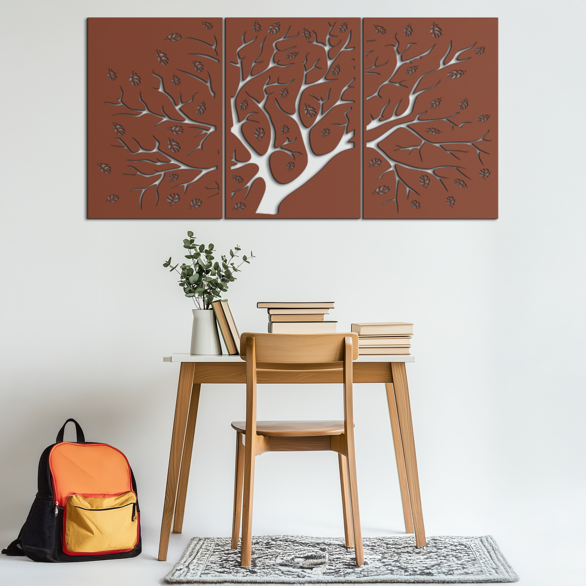 Image of Rustic Horse Farm Metal Wall Art - Steel Wall Decor for Home and Barn - KAF036