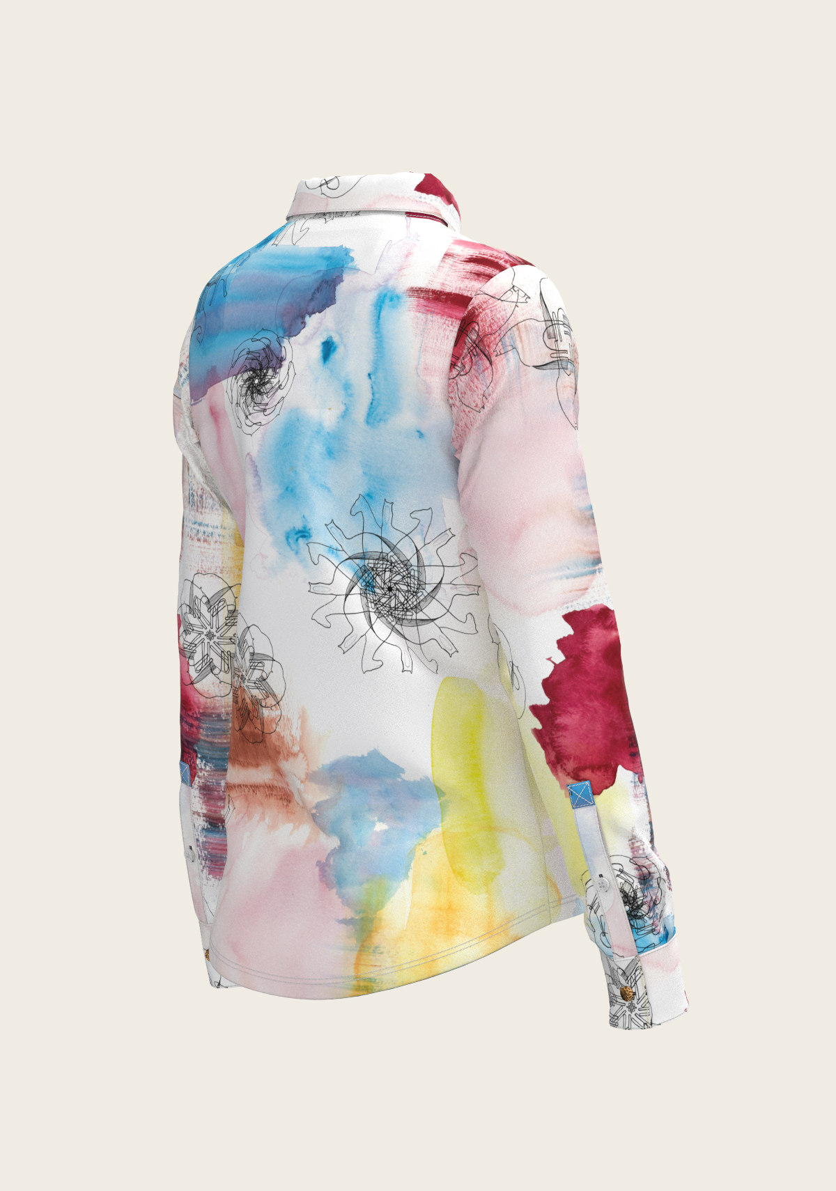 Image of Horse Flower Fair Ladies Button Shirt