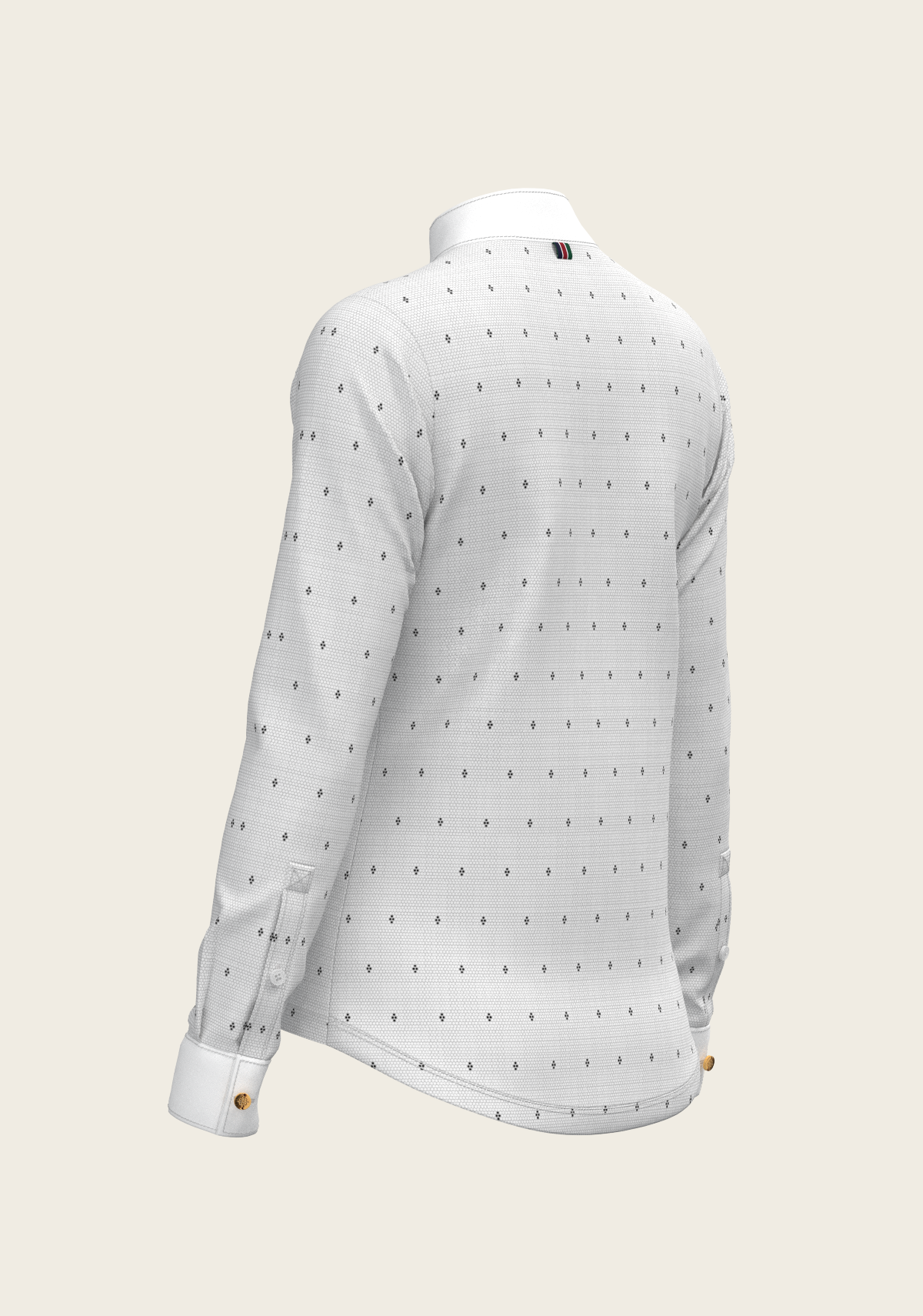 Image of Mosaic 4 Dot Quarter Zip Long Sleeve Show Shirt