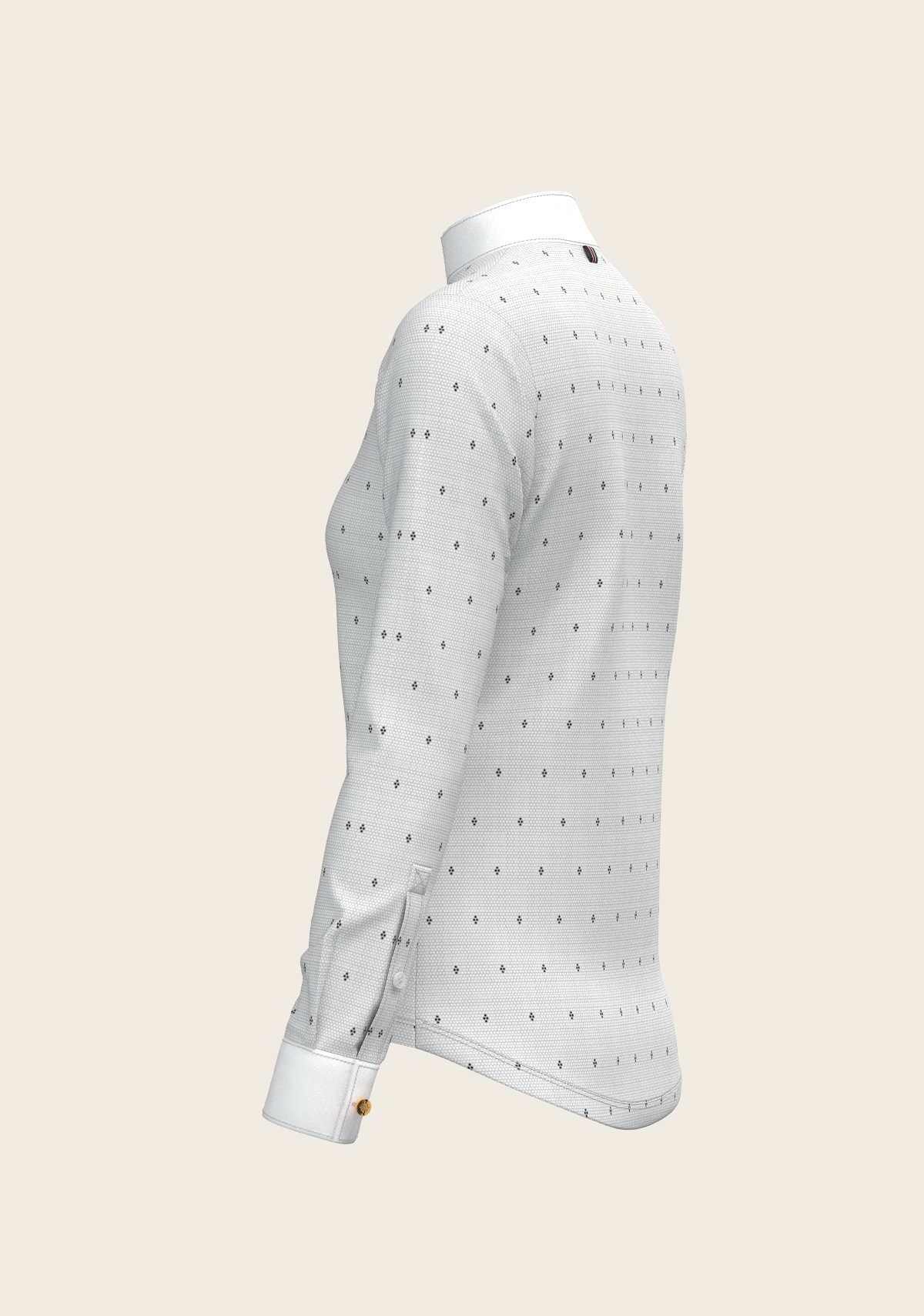 Image of Mosaic 4 Dot Quarter Zip Long Sleeve Show Shirt
