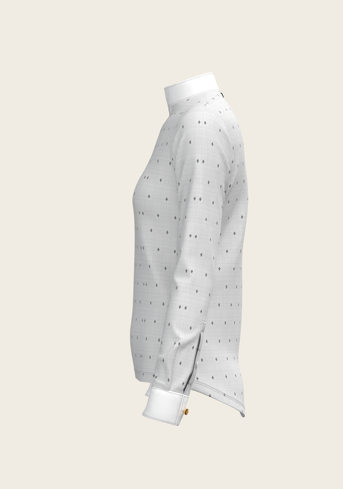 Image of Mosaic 4 Dot Quarter Zip Long Sleeve Show Shirt