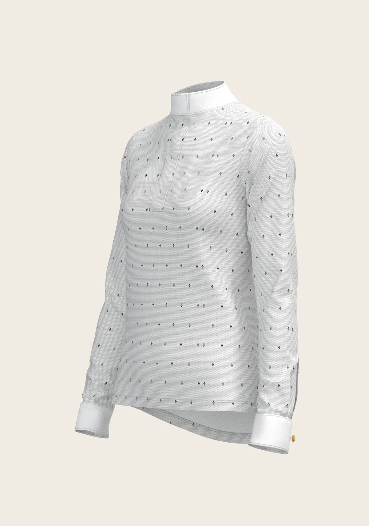 Image of Mosaic 4 Dot Quarter Zip Long Sleeve Show Shirt