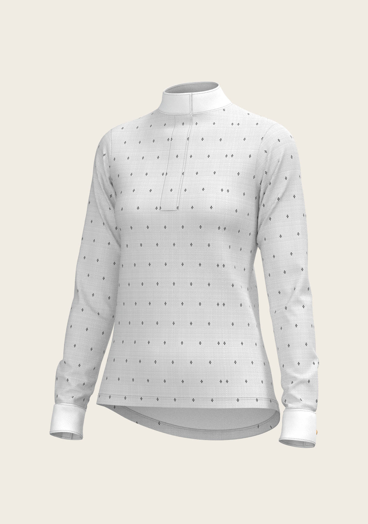 Image of Mosaic 4 Dot Quarter Zip Long Sleeve Show Shirt