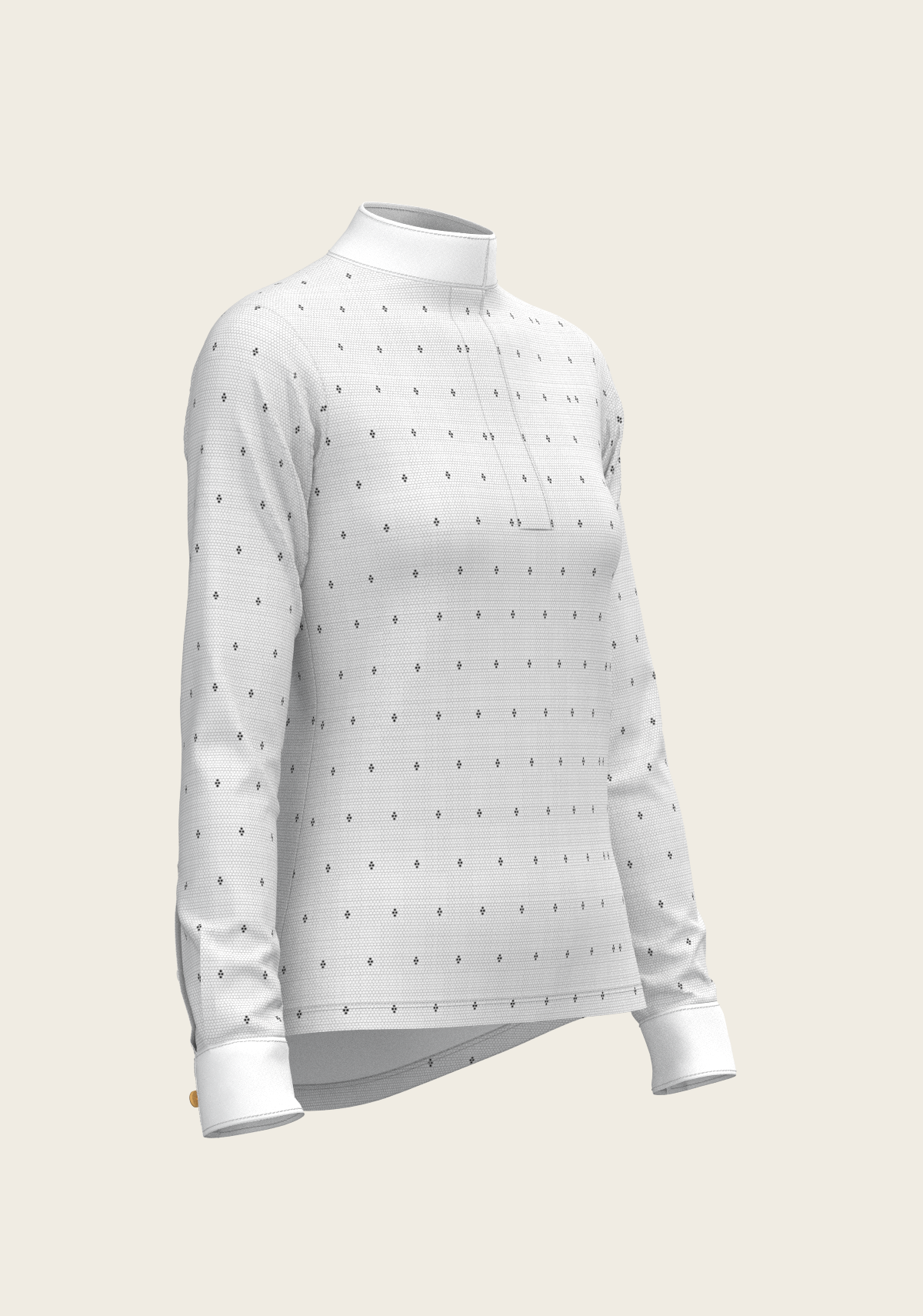 Image of Mosaic 4 Dot Quarter Zip Long Sleeve Show Shirt