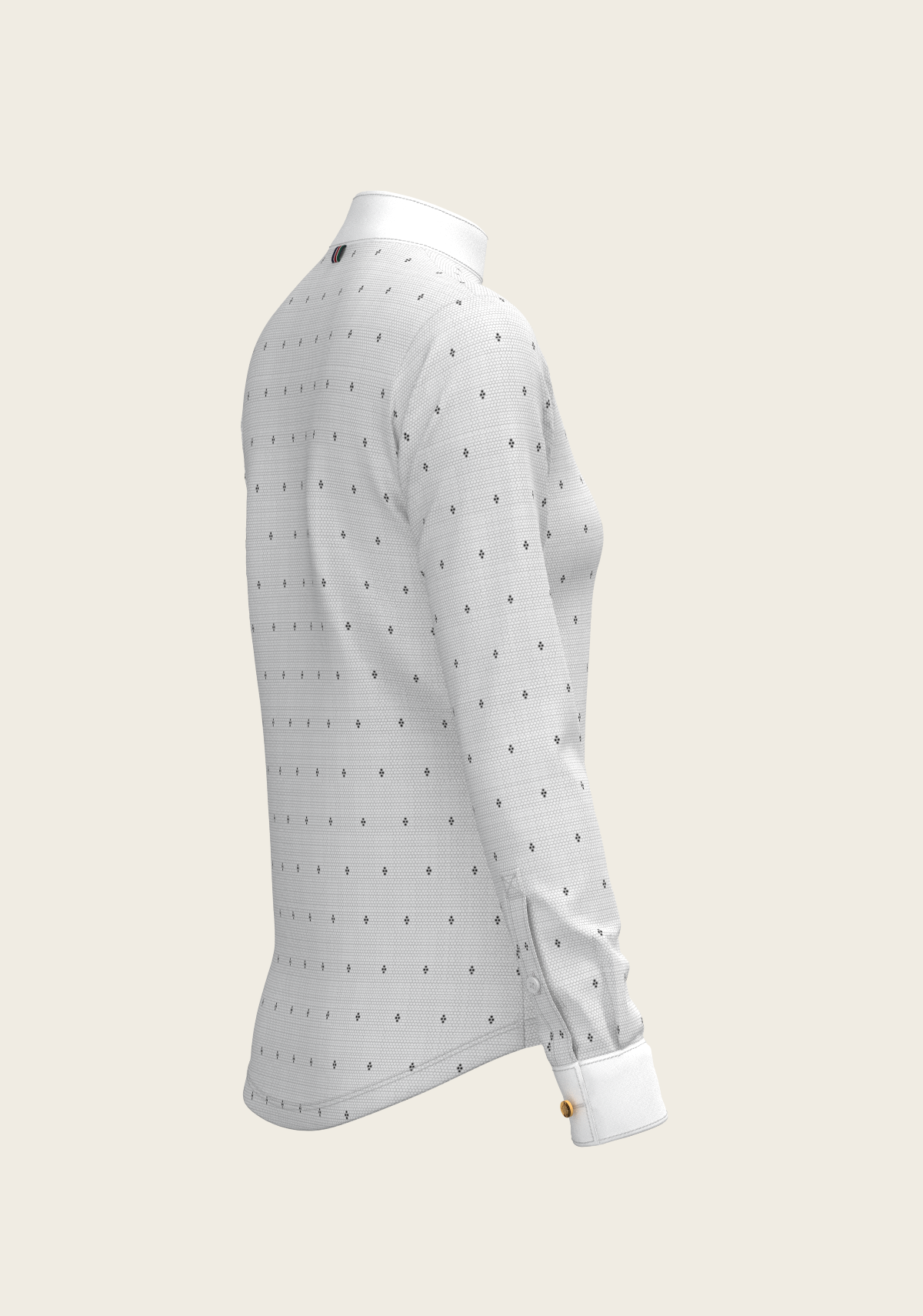Image of Mosaic 4 Dot Quarter Zip Long Sleeve Show Shirt
