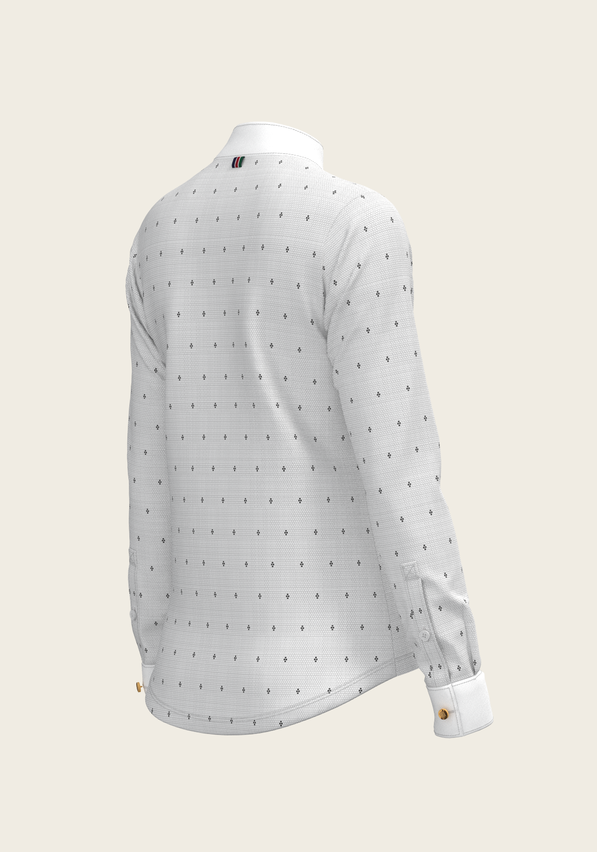 Image of Mosaic 4 Dot Quarter Zip Long Sleeve Show Shirt