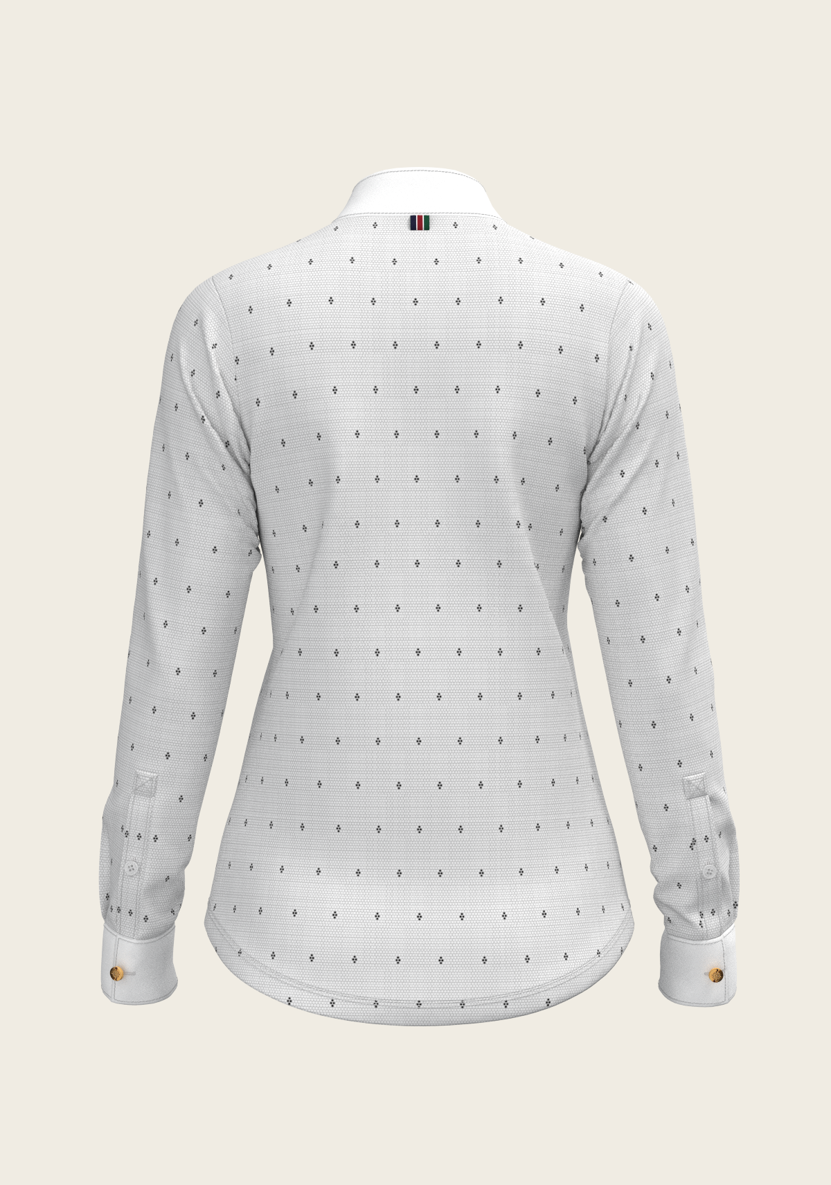 Image of Mosaic 4 Dot Quarter Zip Long Sleeve Show Shirt