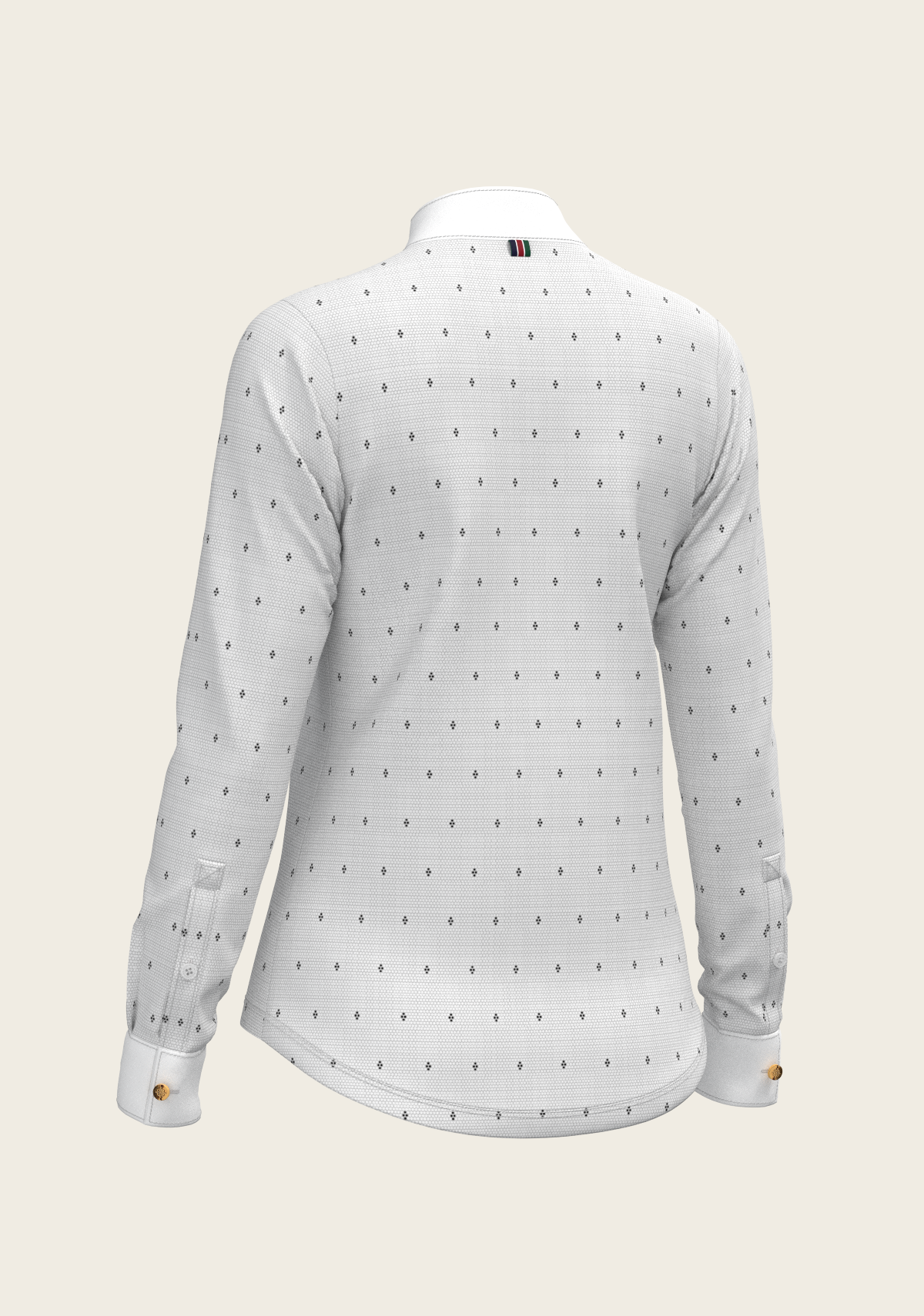 Image of Mosaic 4 Dot Quarter Zip Long Sleeve Show Shirt