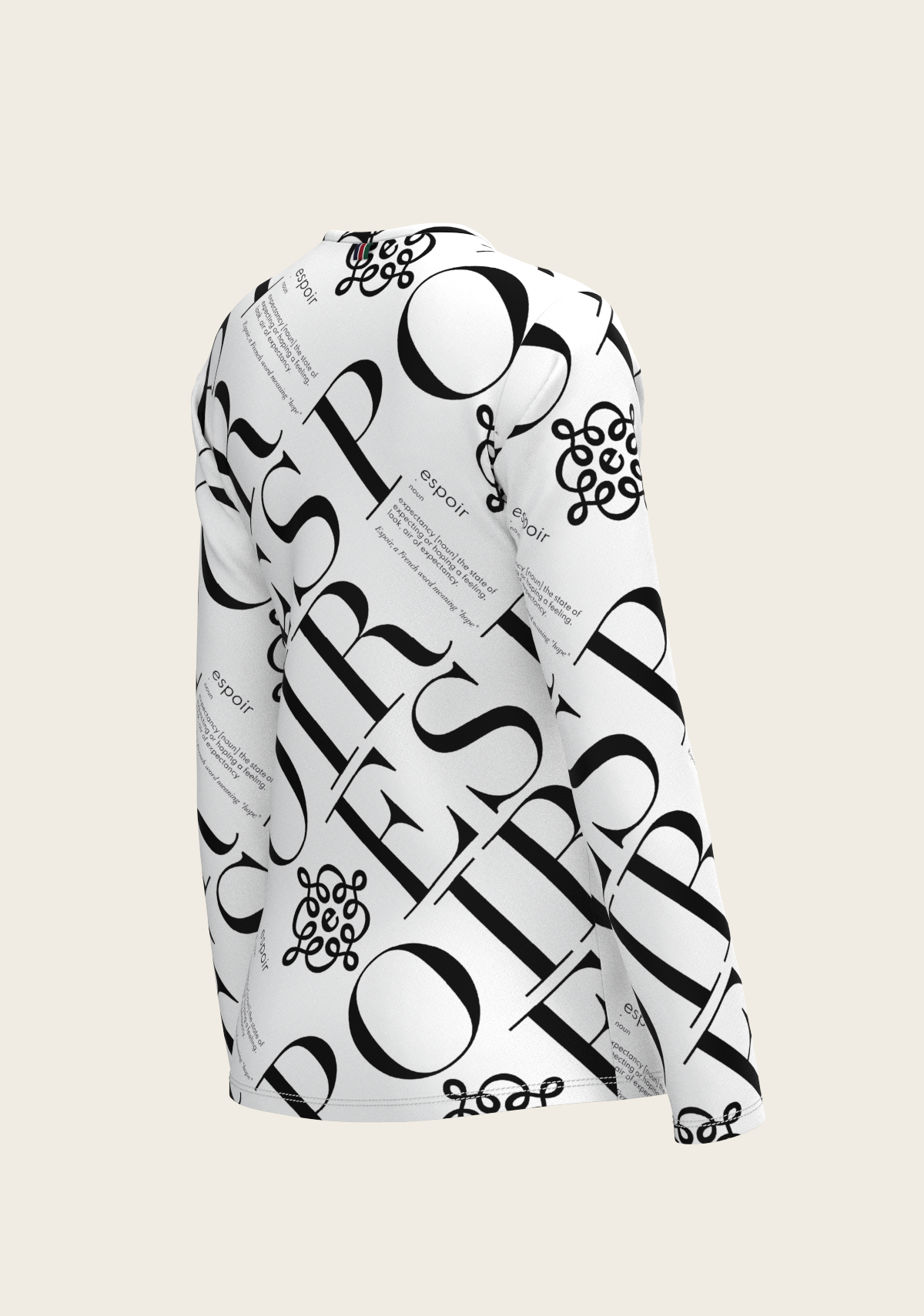 Image of ESPOIR Monochrome Long Sleeve Sport T-Shirt