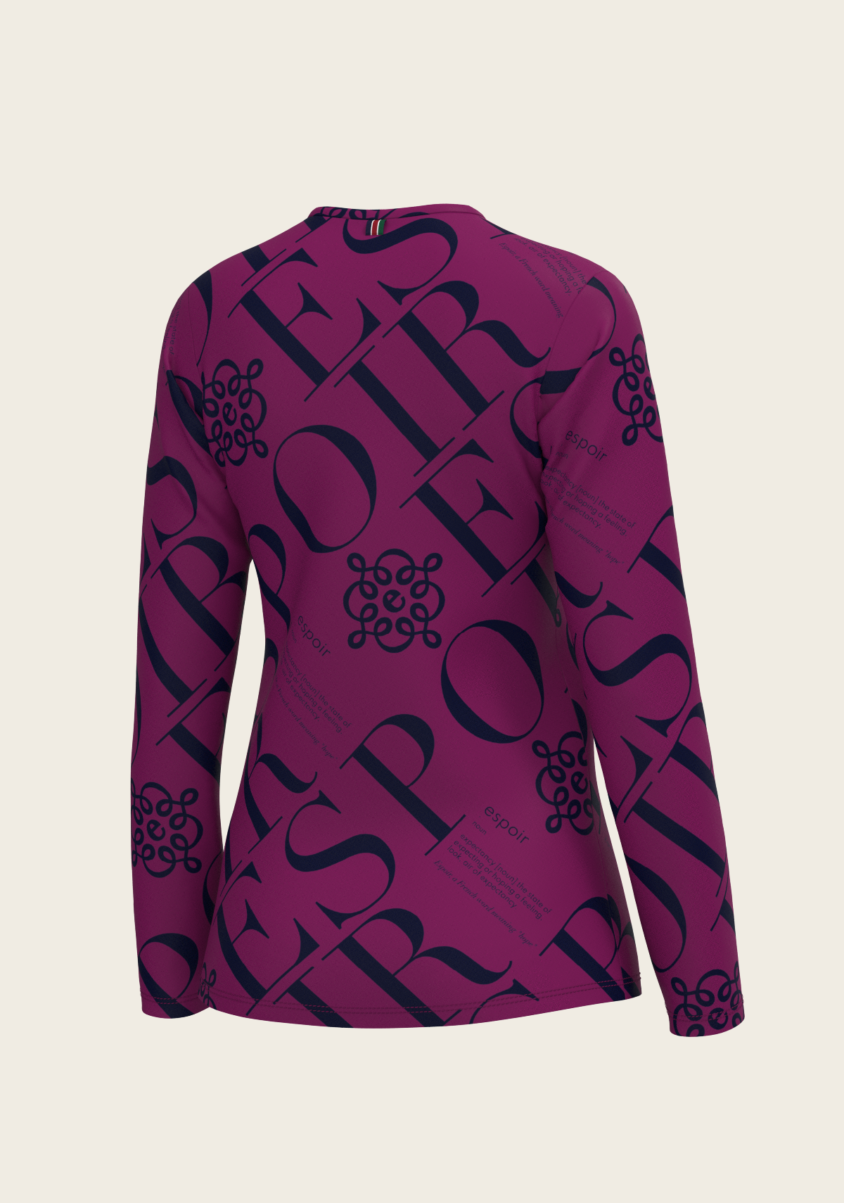 Image of ESPOIR Berry Long Sleeve Sport T-Shirt