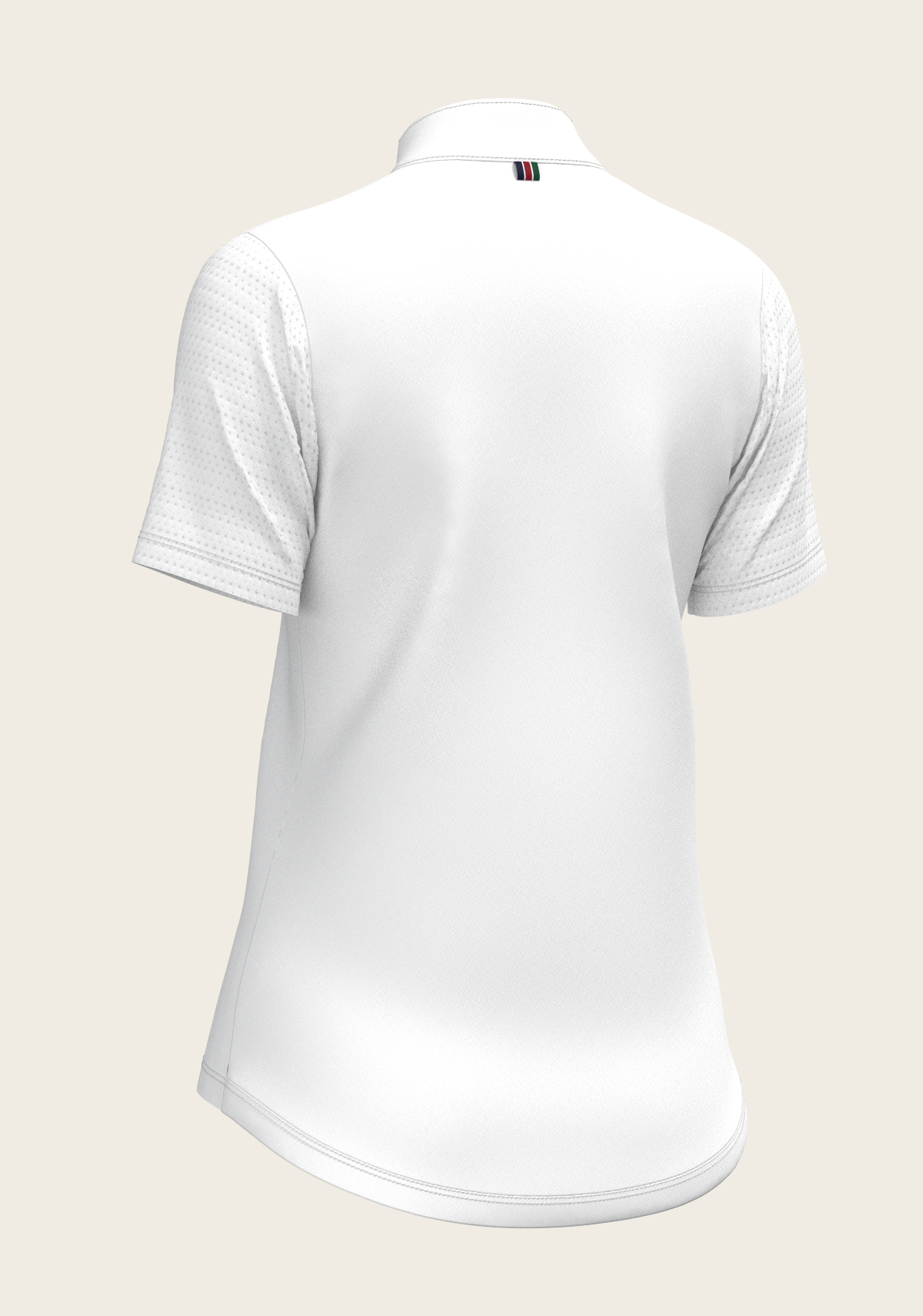  White with Forest on Navy Inner Details Short Sleeve Show Shirt