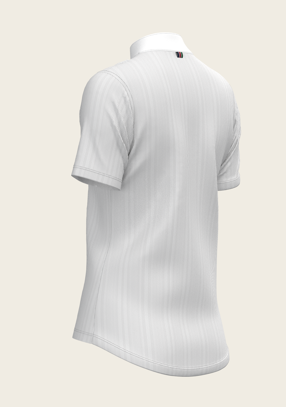 Image of  Stripes in Grey Short Pleated Short Sleeve Show Shirt